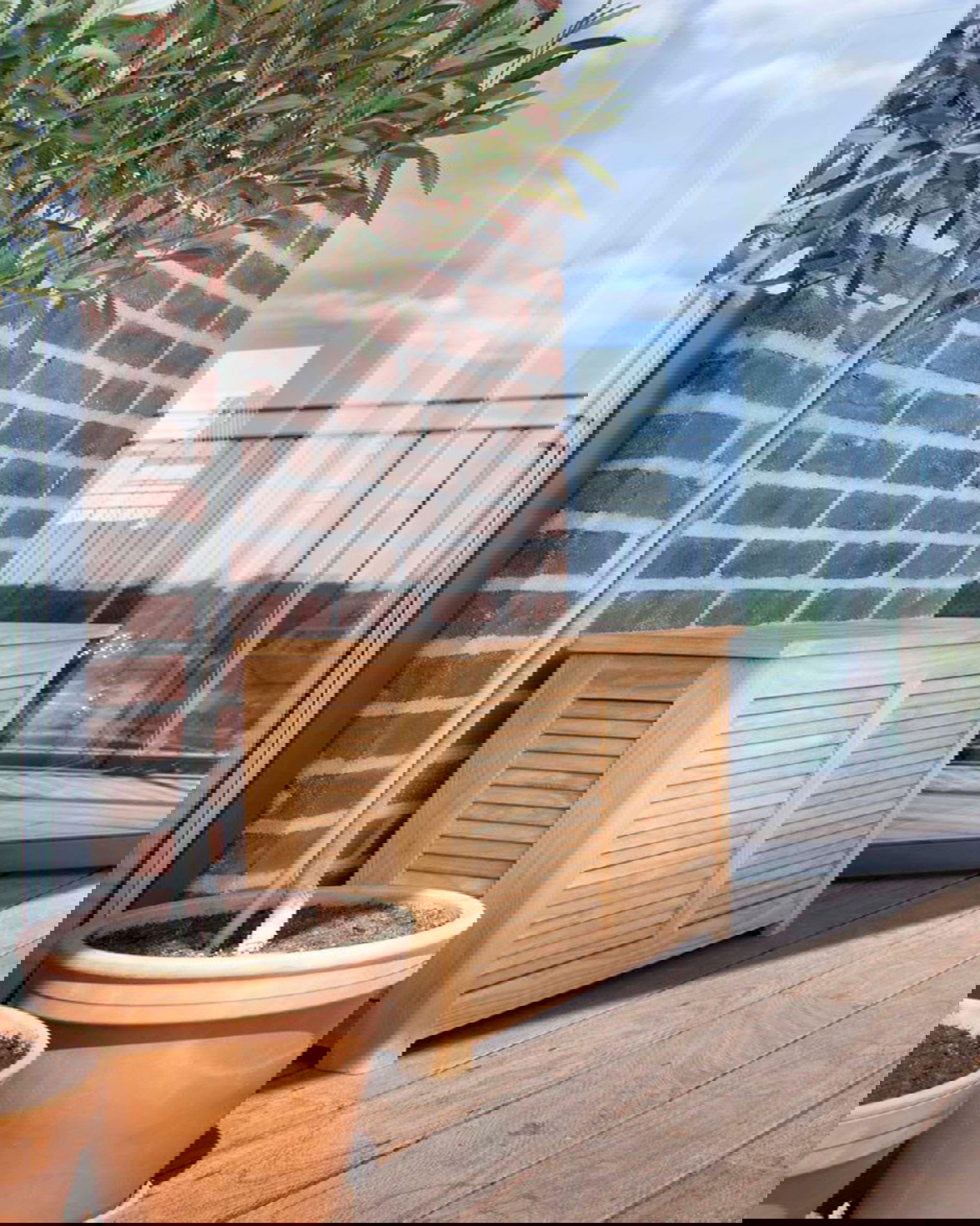 Classic förvaringsbänk teak 90cm