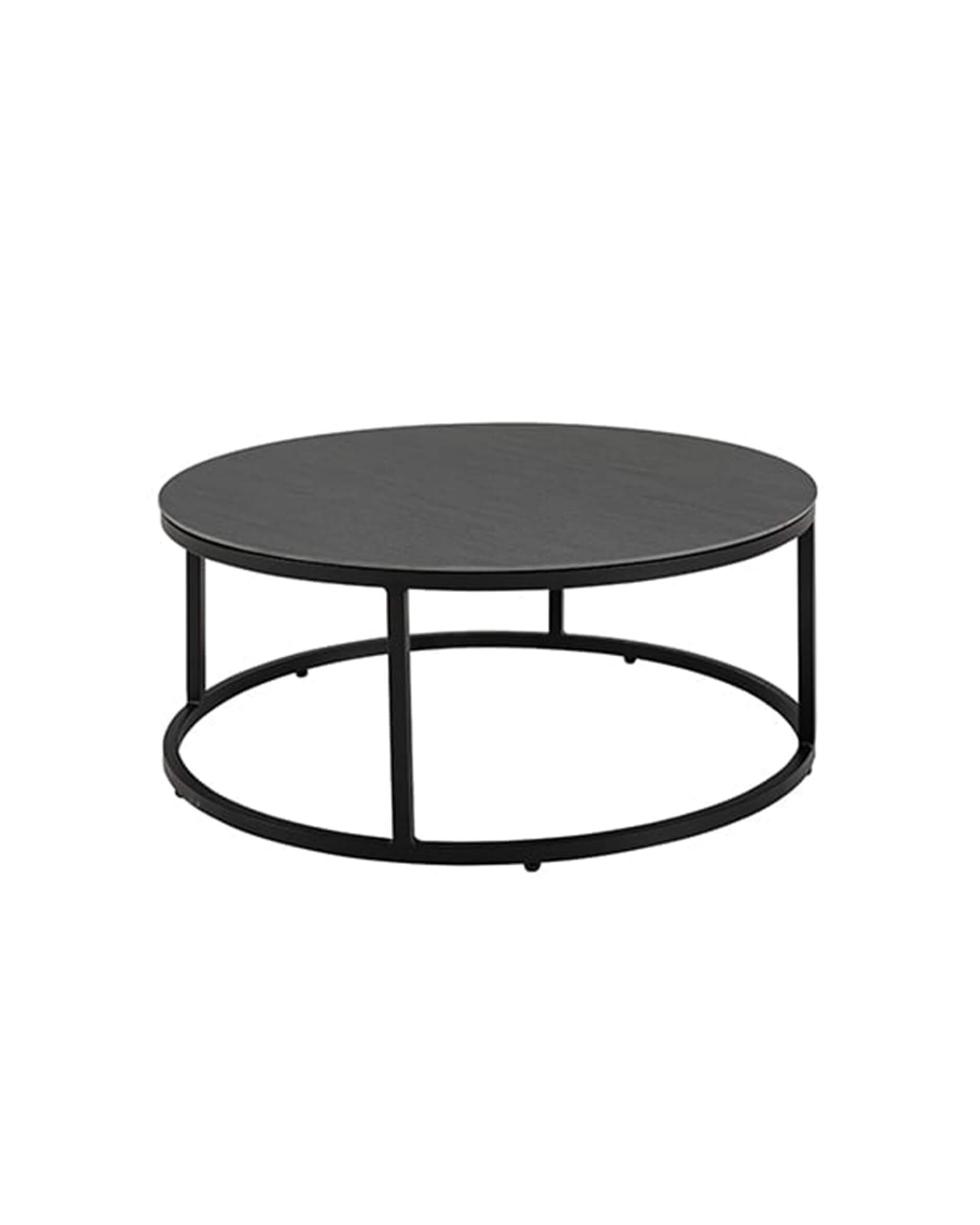 Romano soffbord rund grafit