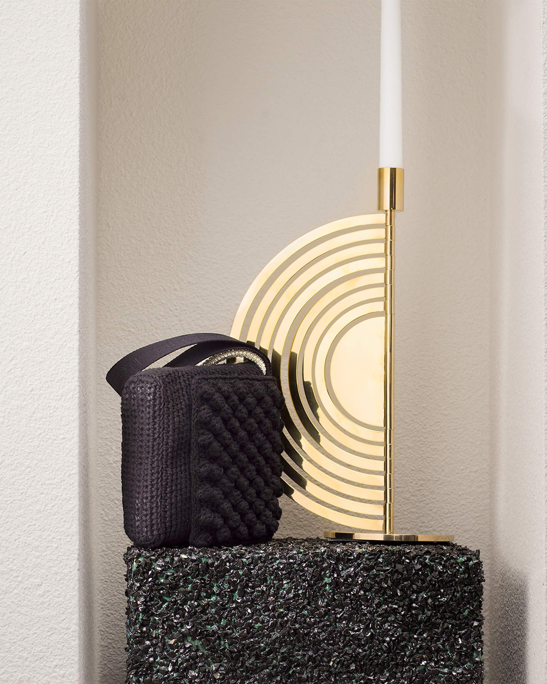 Cirkus ljusstake mässing