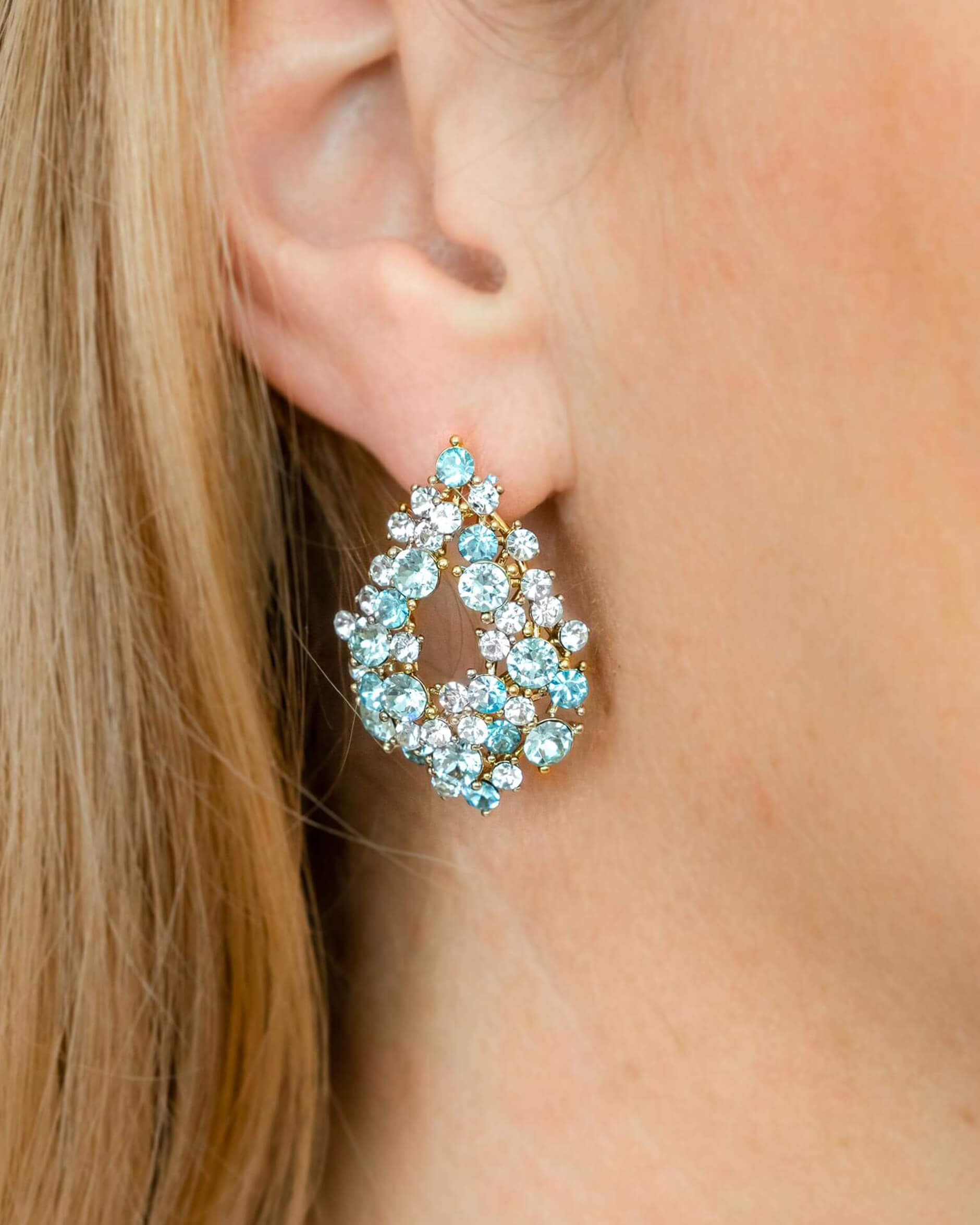 Alice örhängen aquamarine