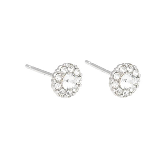 Silver - Petite Miss Sofia Earrings Crystal