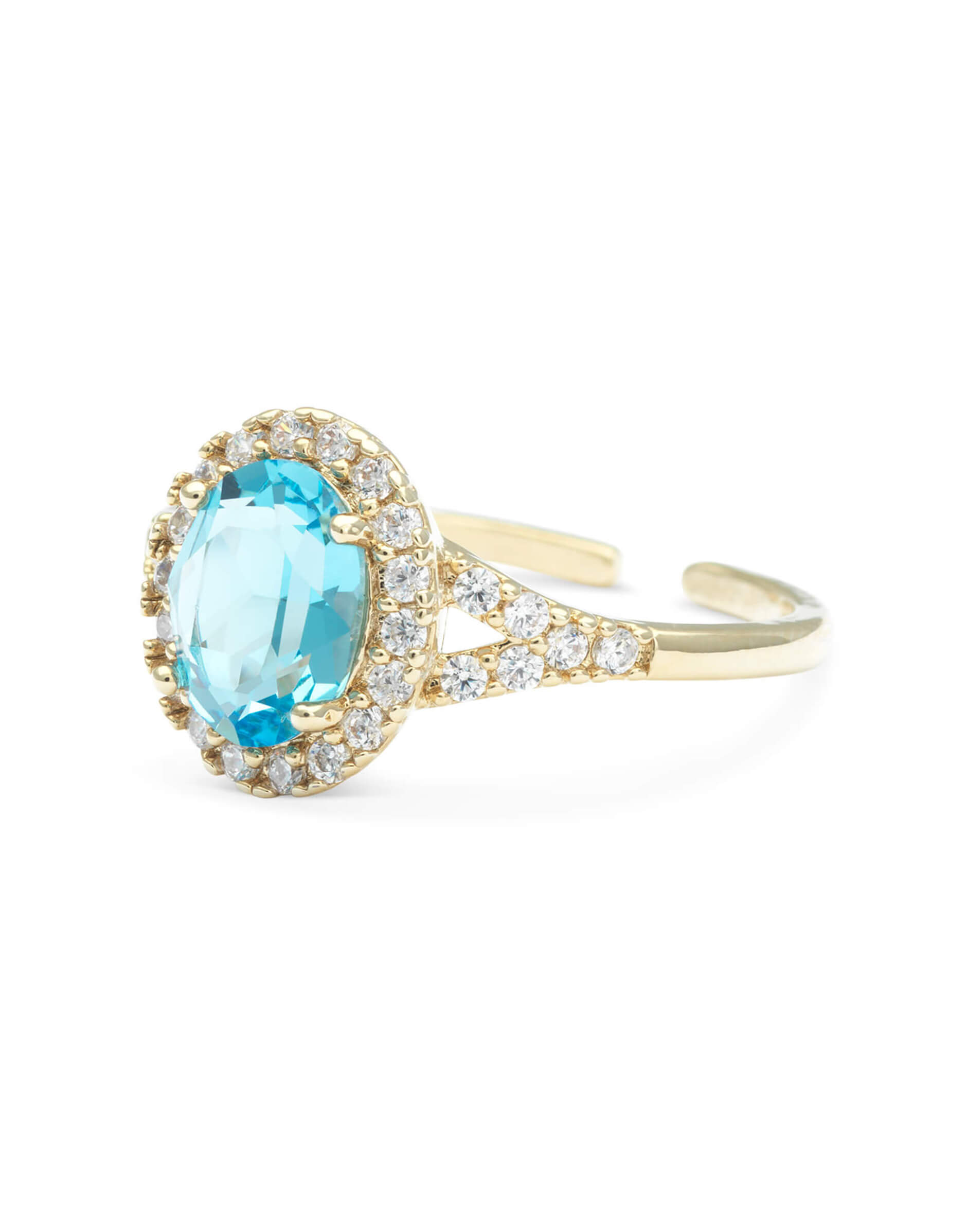 Luna ring aquamarine