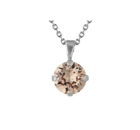 Greige - Classic Petite Necklace Crystal Rhodium