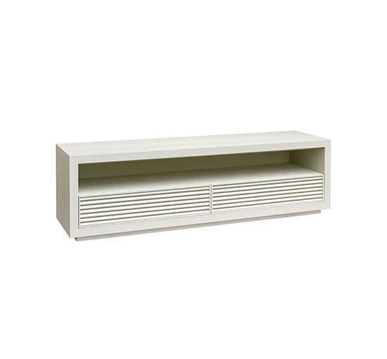 Hayden Media Bench Ivory Mist