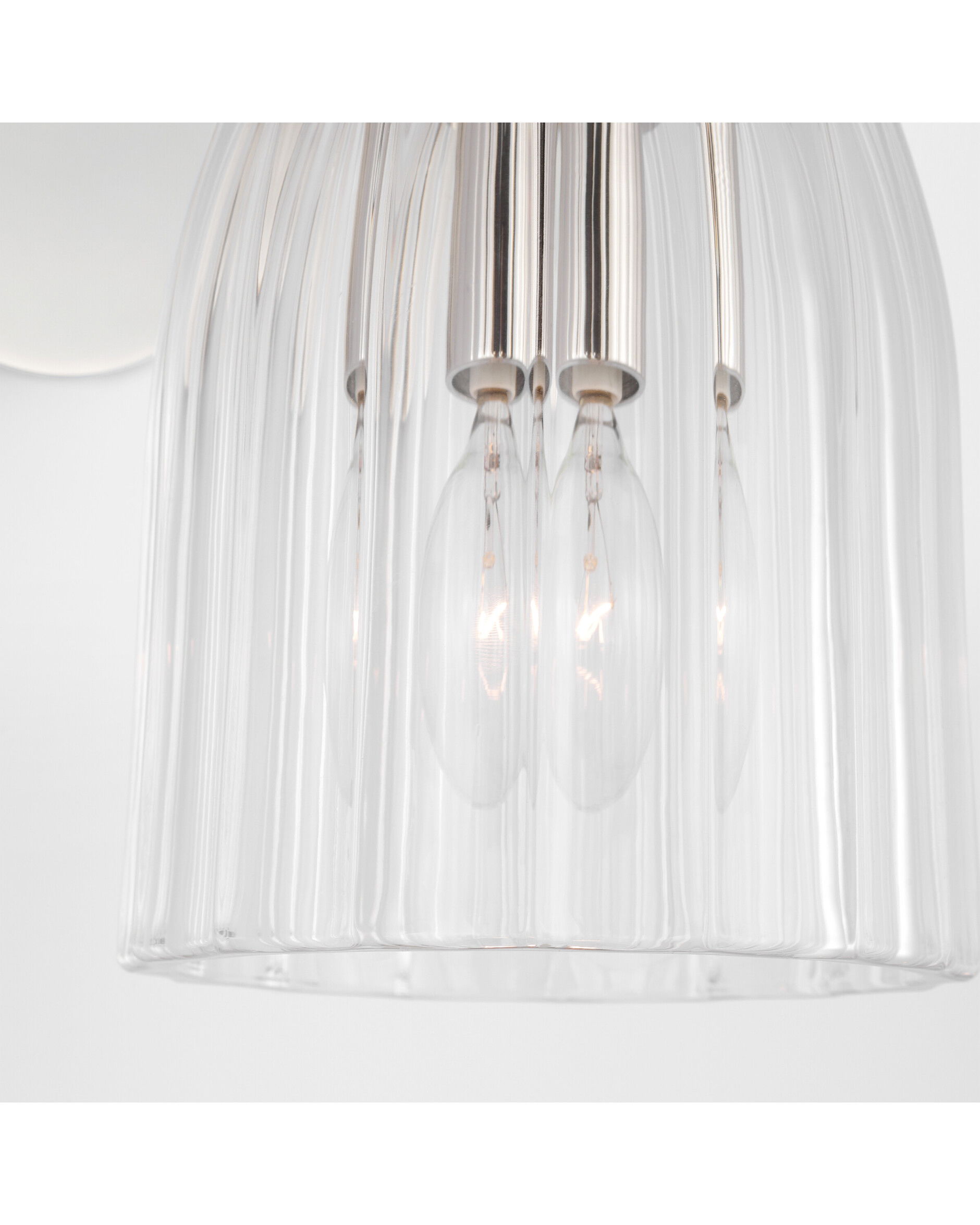 Asalea vägglampa nickel