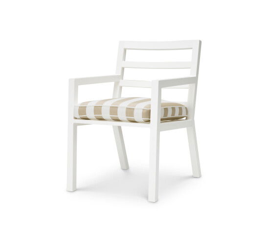 Delta Dining Chair White/Florent Beige