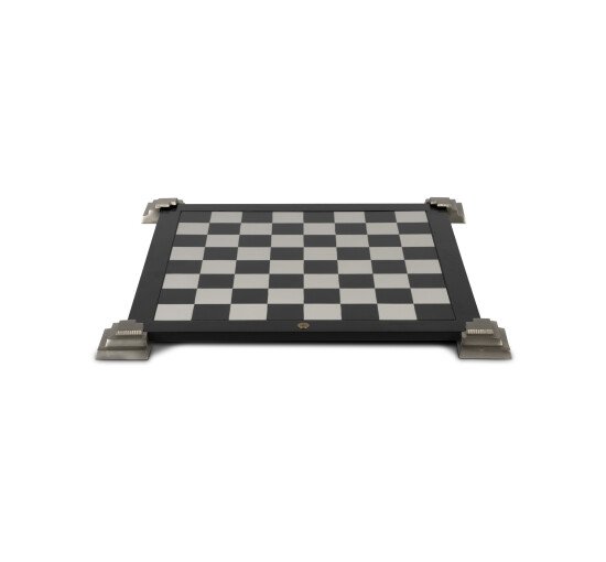 null - Checkers Set svart / sølv