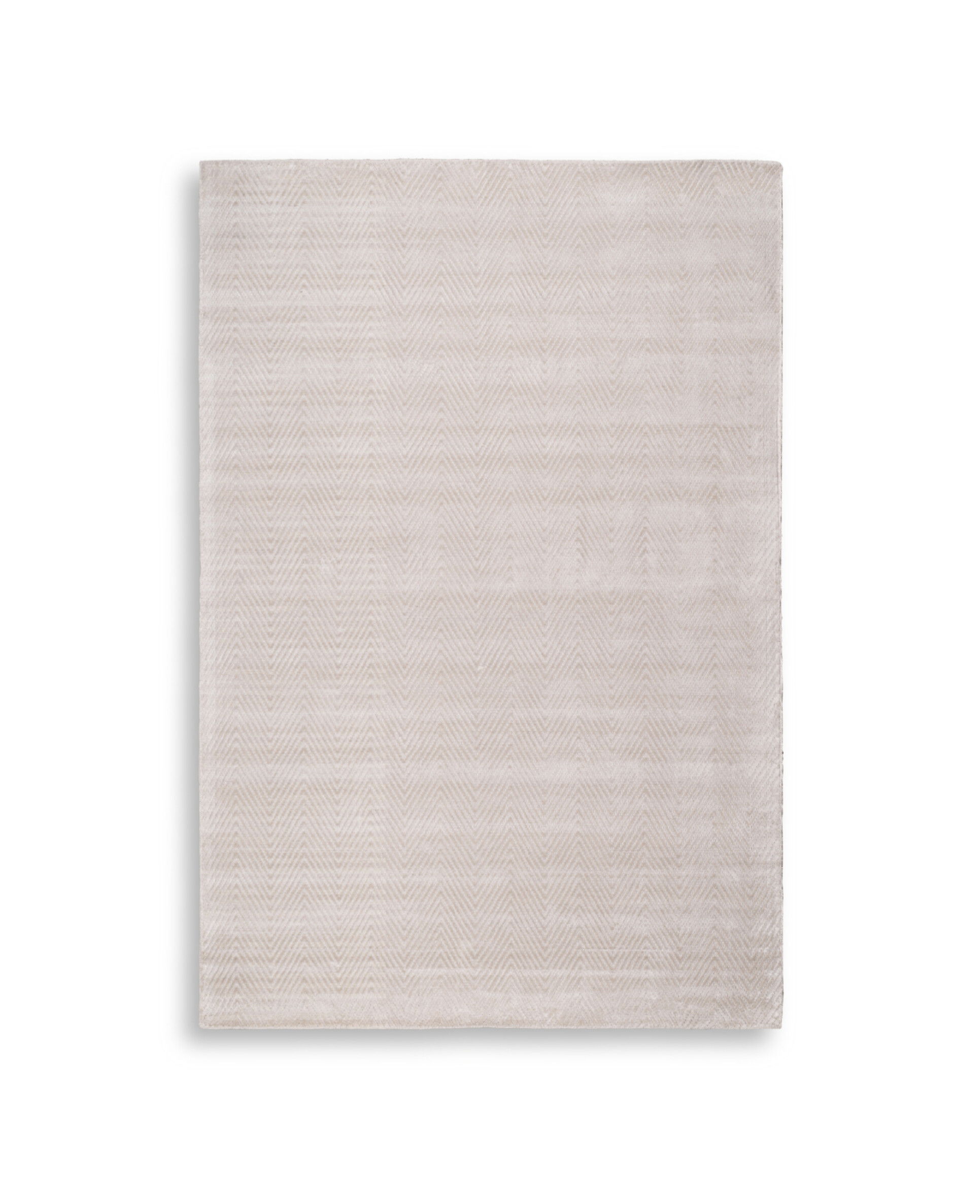 Herringbone matta ivory