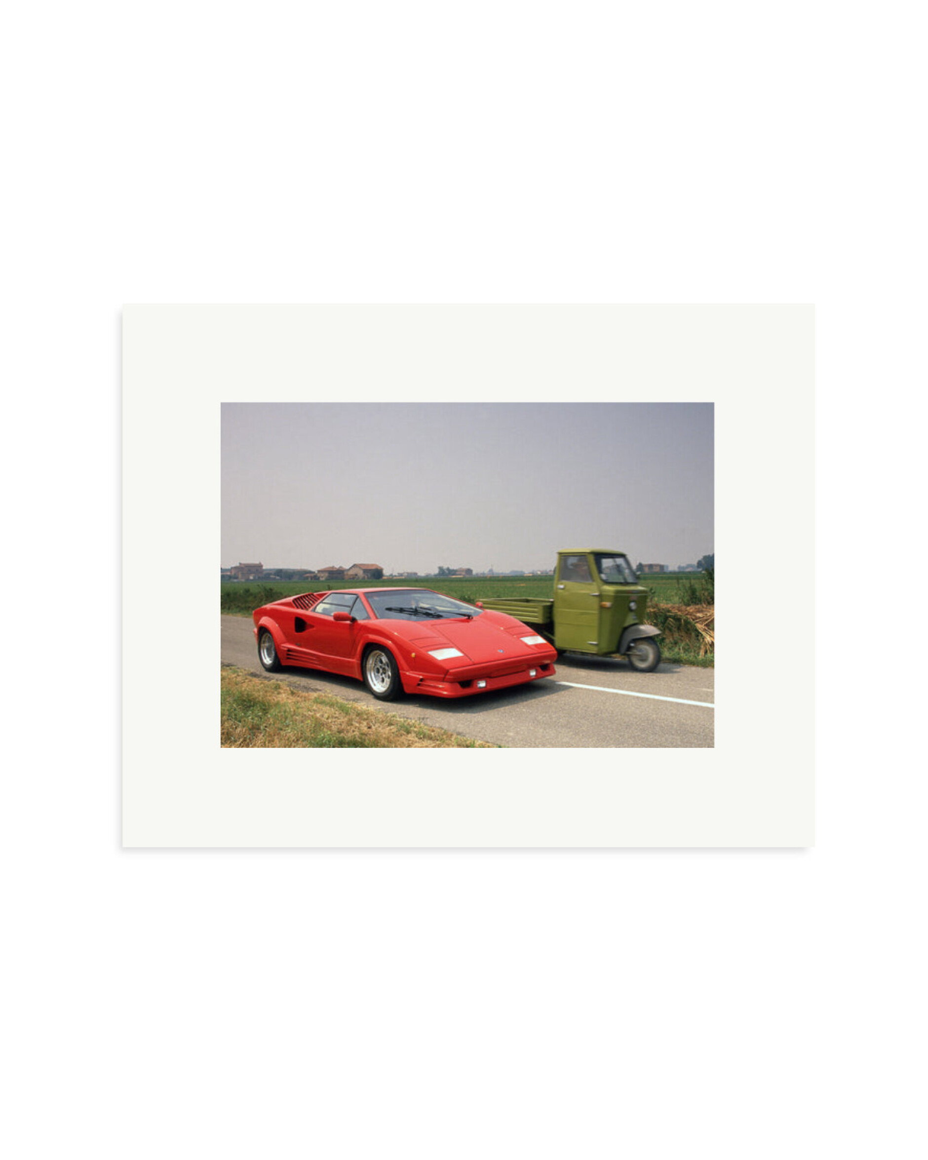 Lamborghini in Italy Print Only / Small