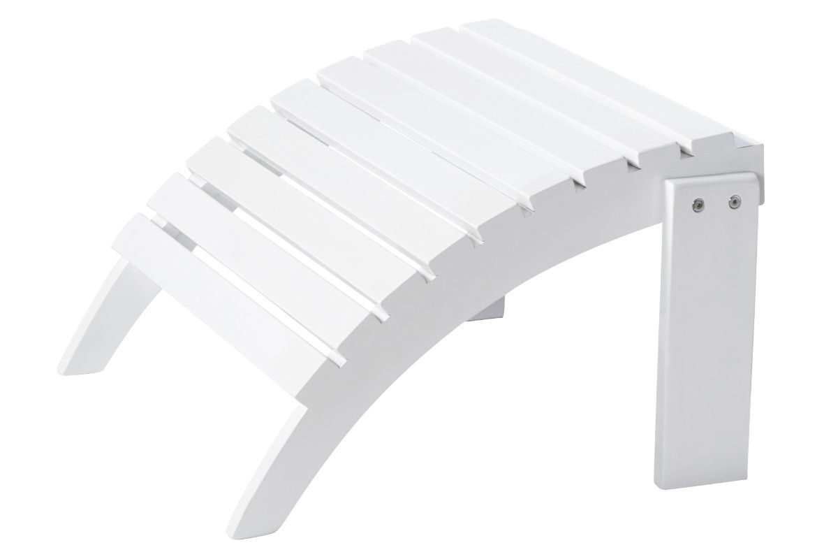 Adirondack fotpall vit