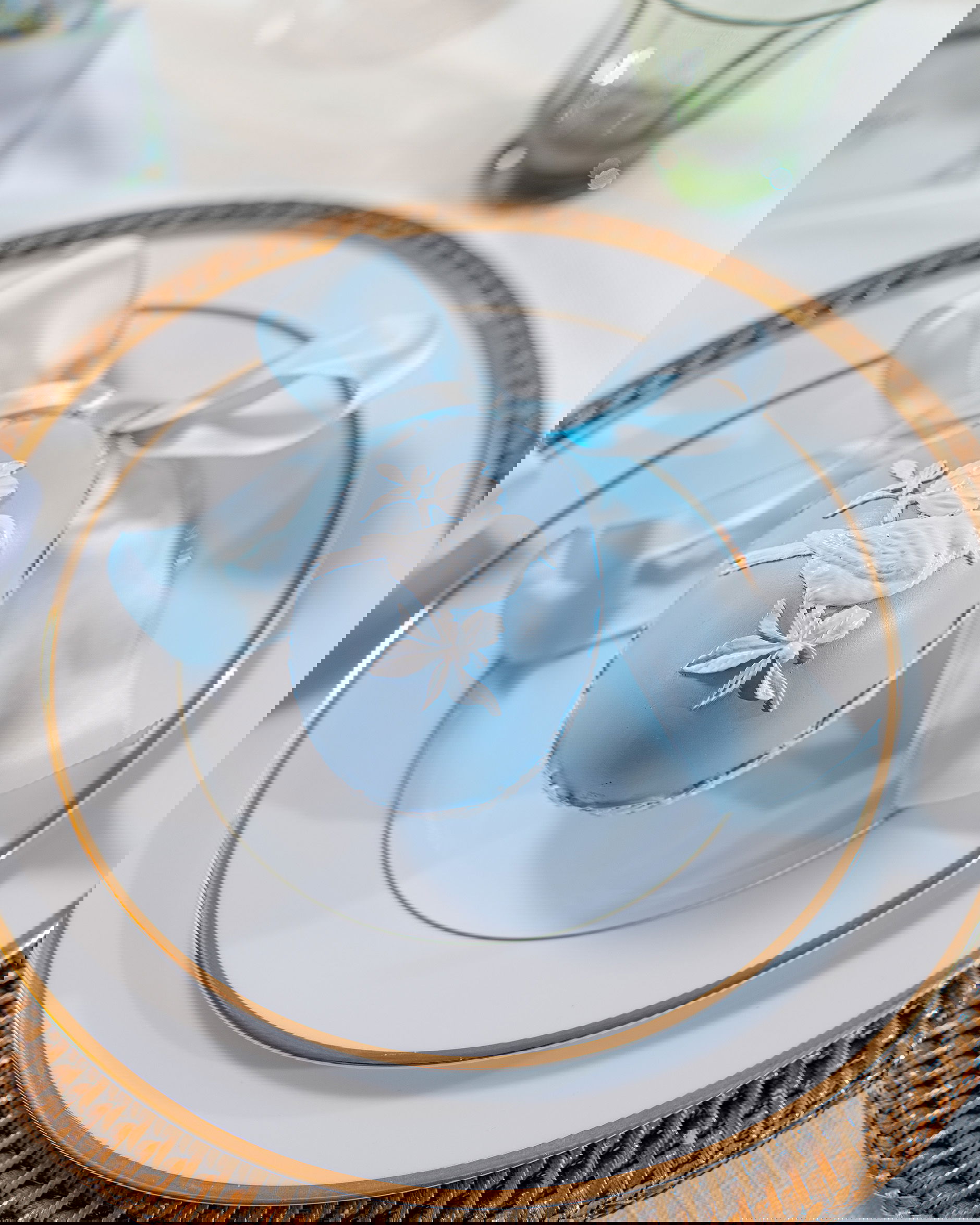 Ofelia osterei hängende dekoration blau