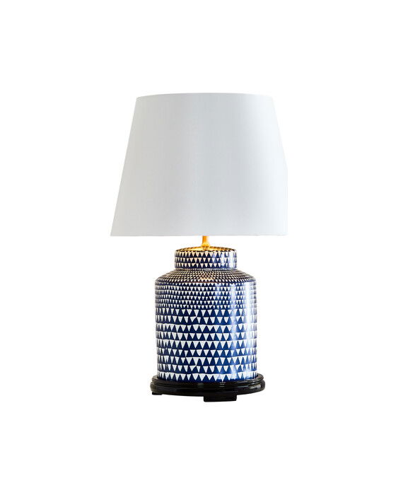 Harlekin bordslampa blå/vit