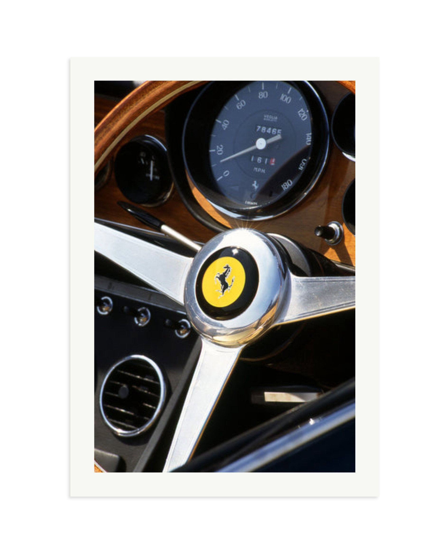 Ferrari Dashboard Print Only / XXL