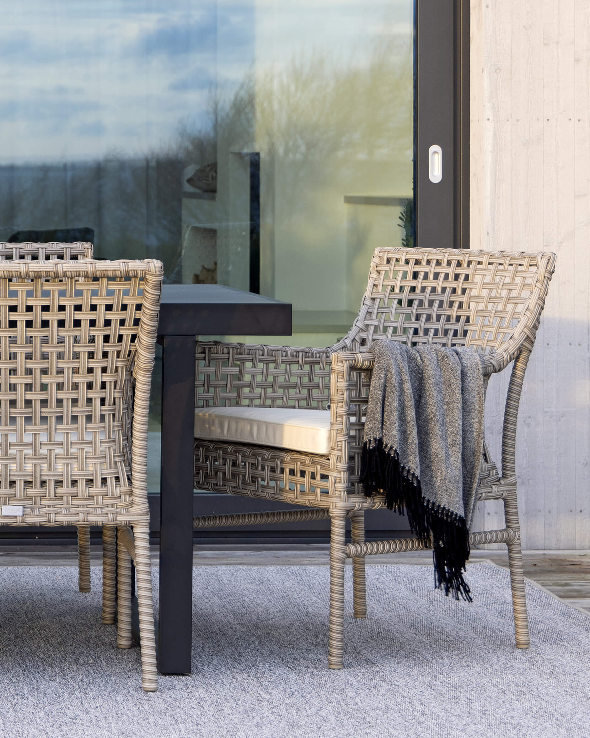 Santa Monica Dining Armchair Grey