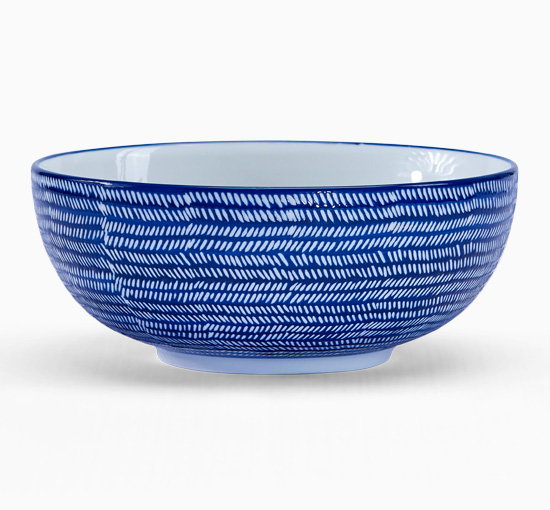 Capri Azzurra Salad Bowl Blue/White