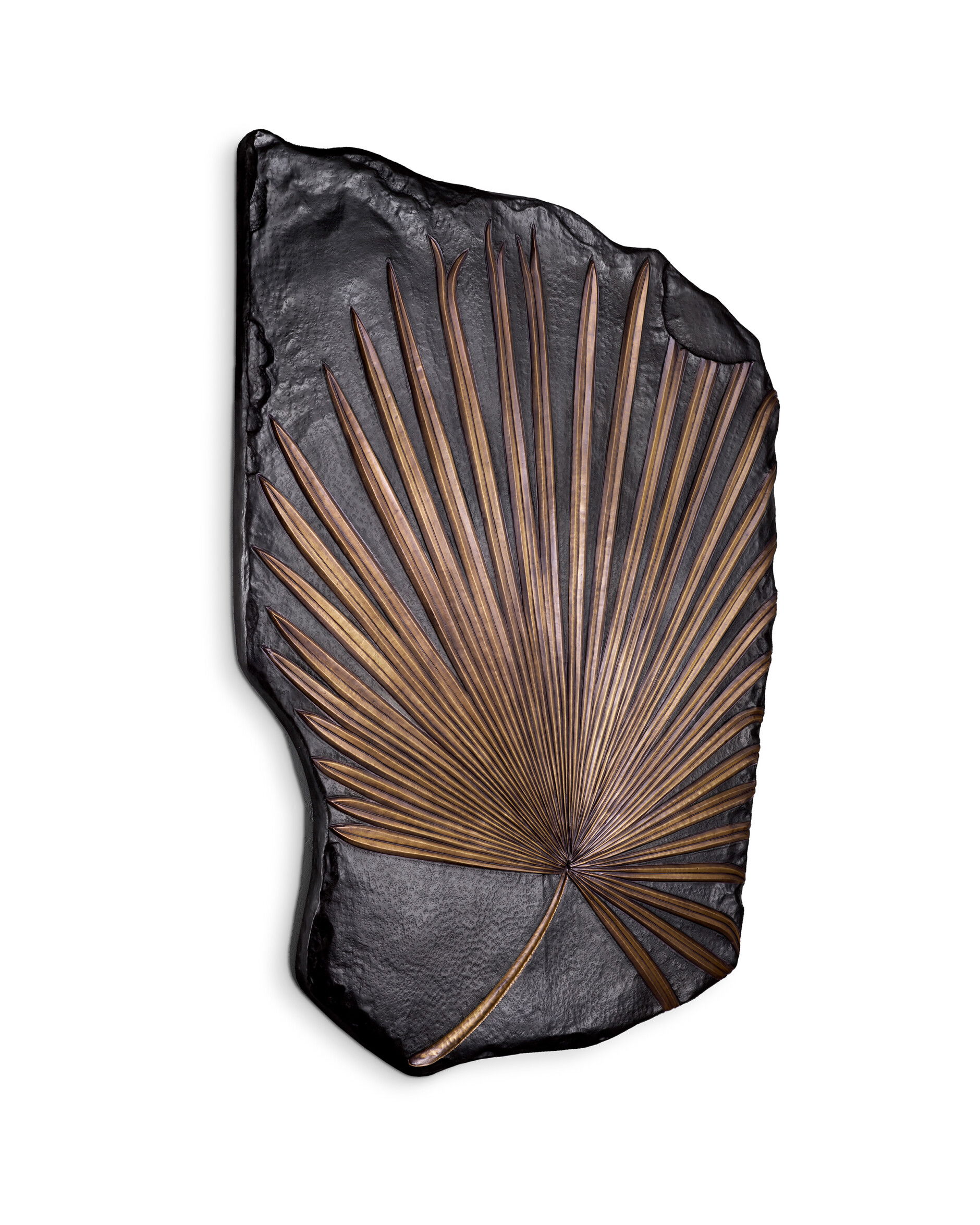 Palma väggdekoration bronze finish