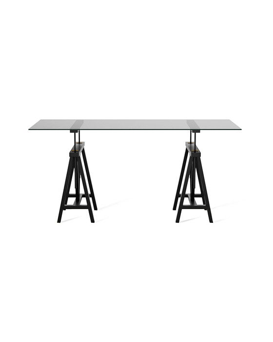 trestle skrivbord modern black