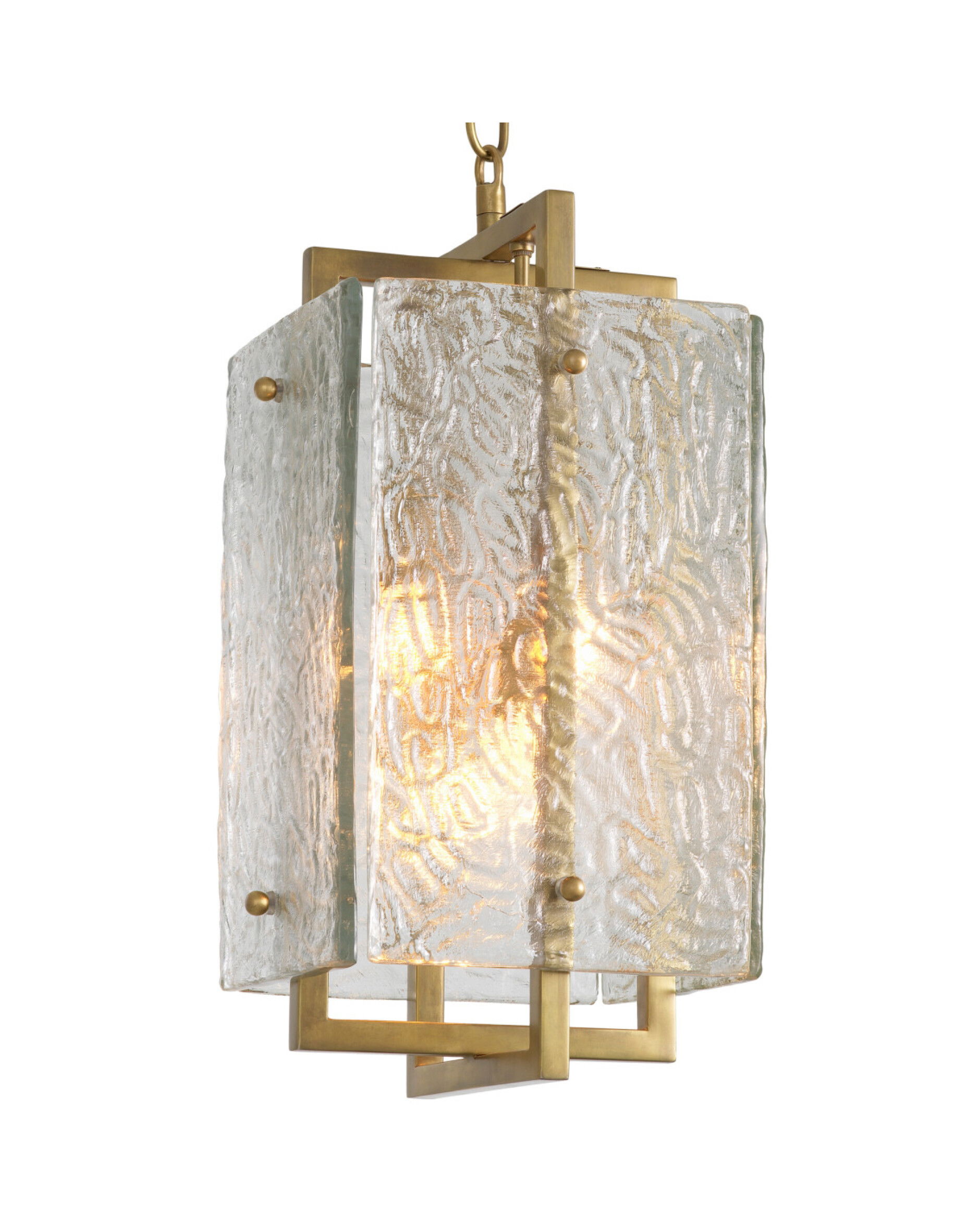 Solara plafondlamp messing