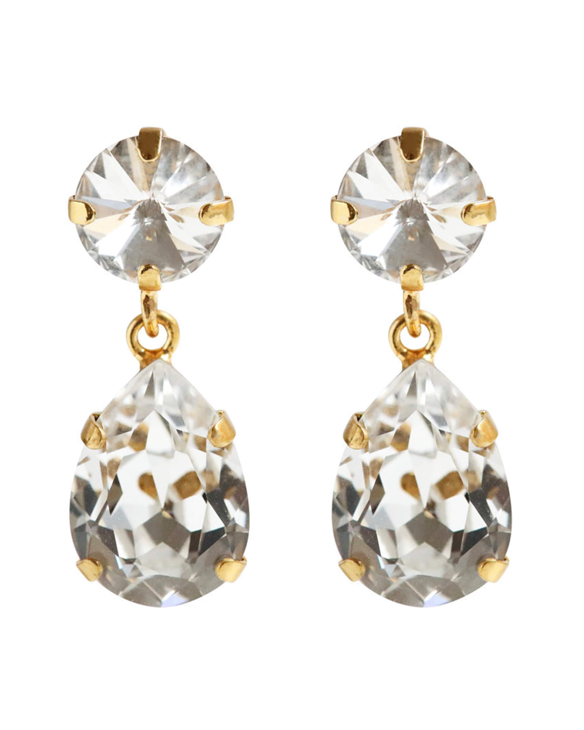 Classic Drop Earrings Crystal