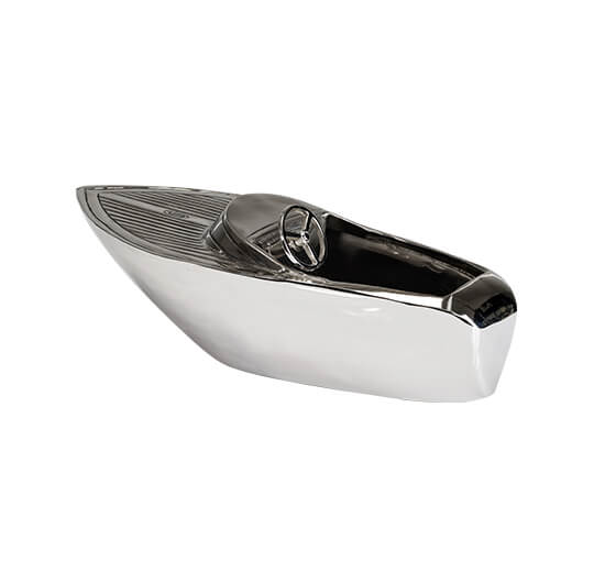 Cassis Champagne Cooler Boat Silver