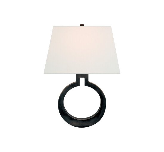 null - Large Ring vägglampa Gilded