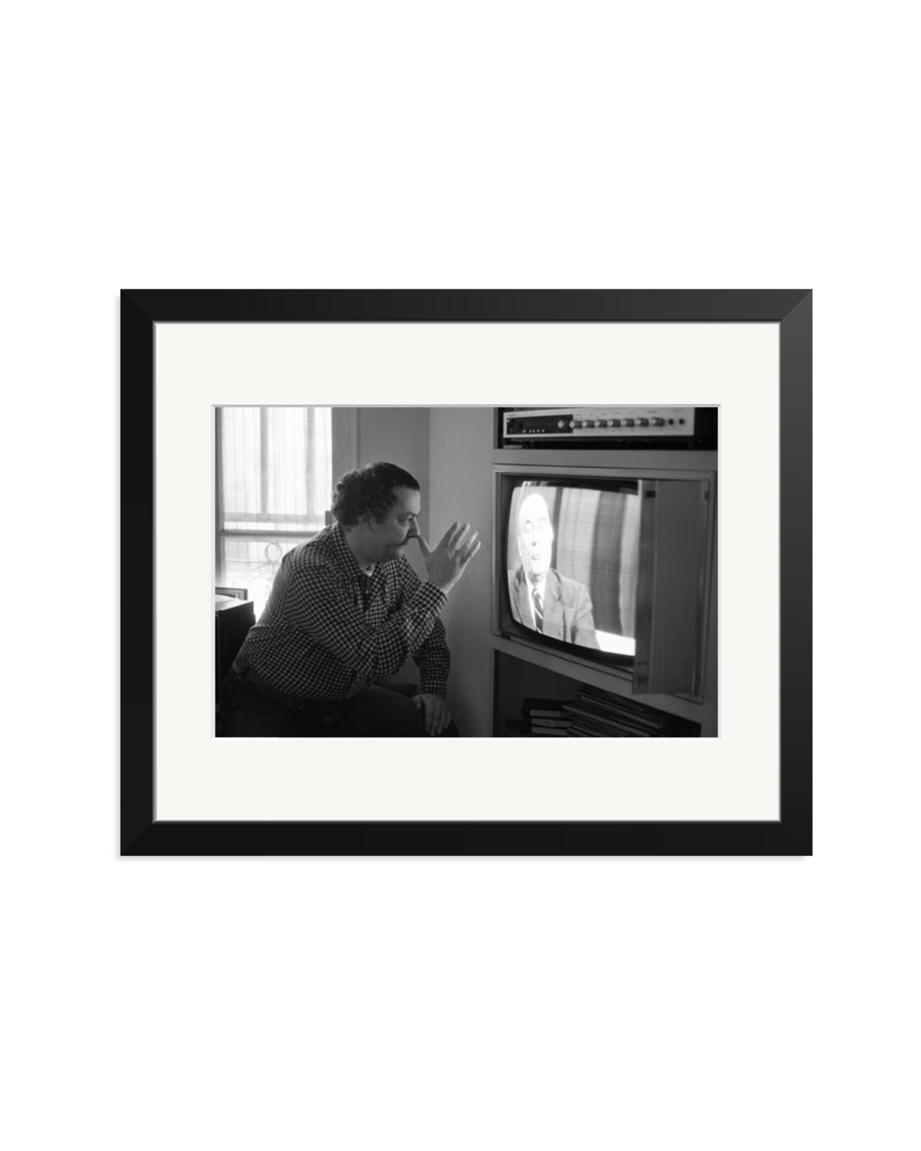 Coluche and Mitterrand Black / Medium