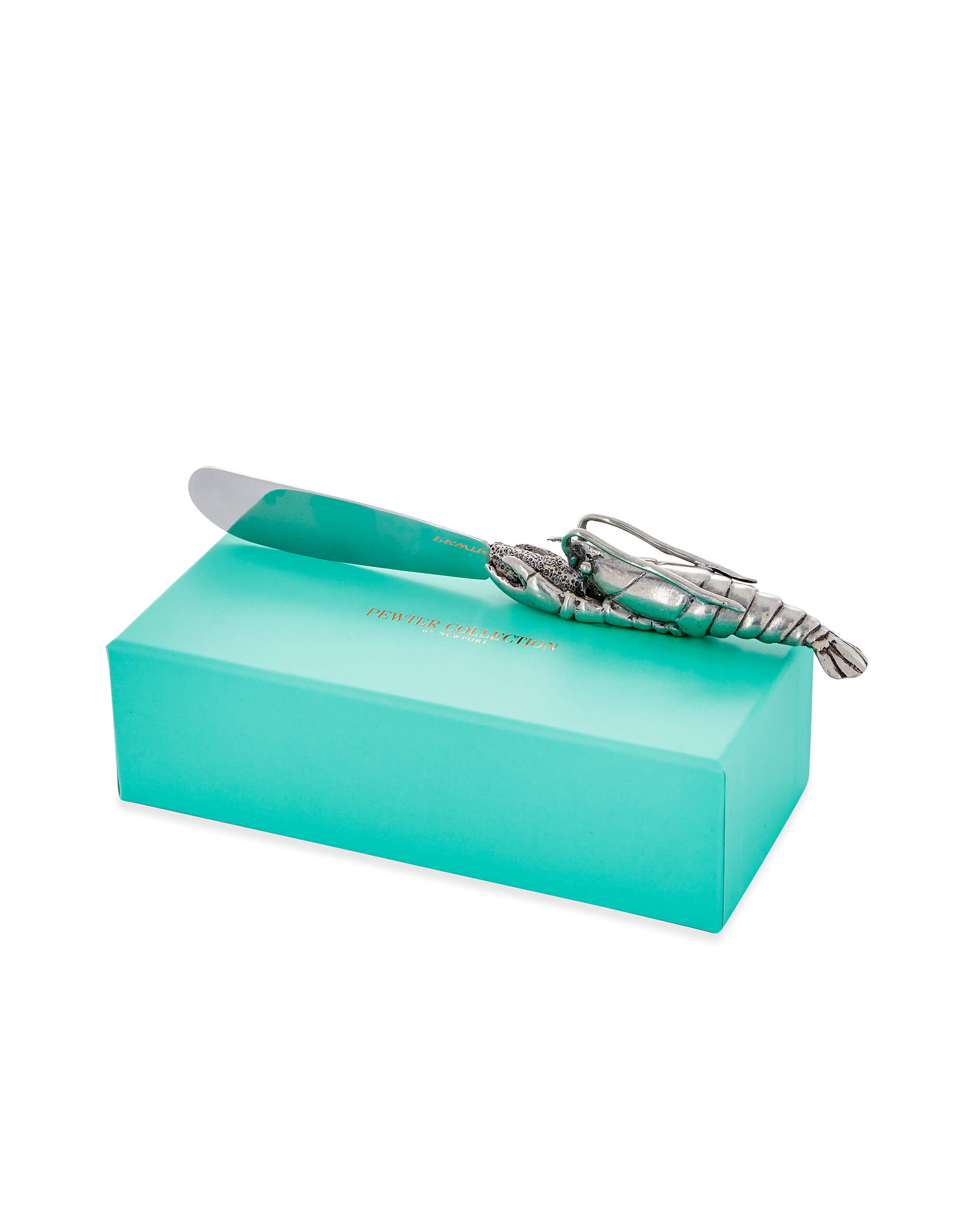 Räka smörkniv tenn