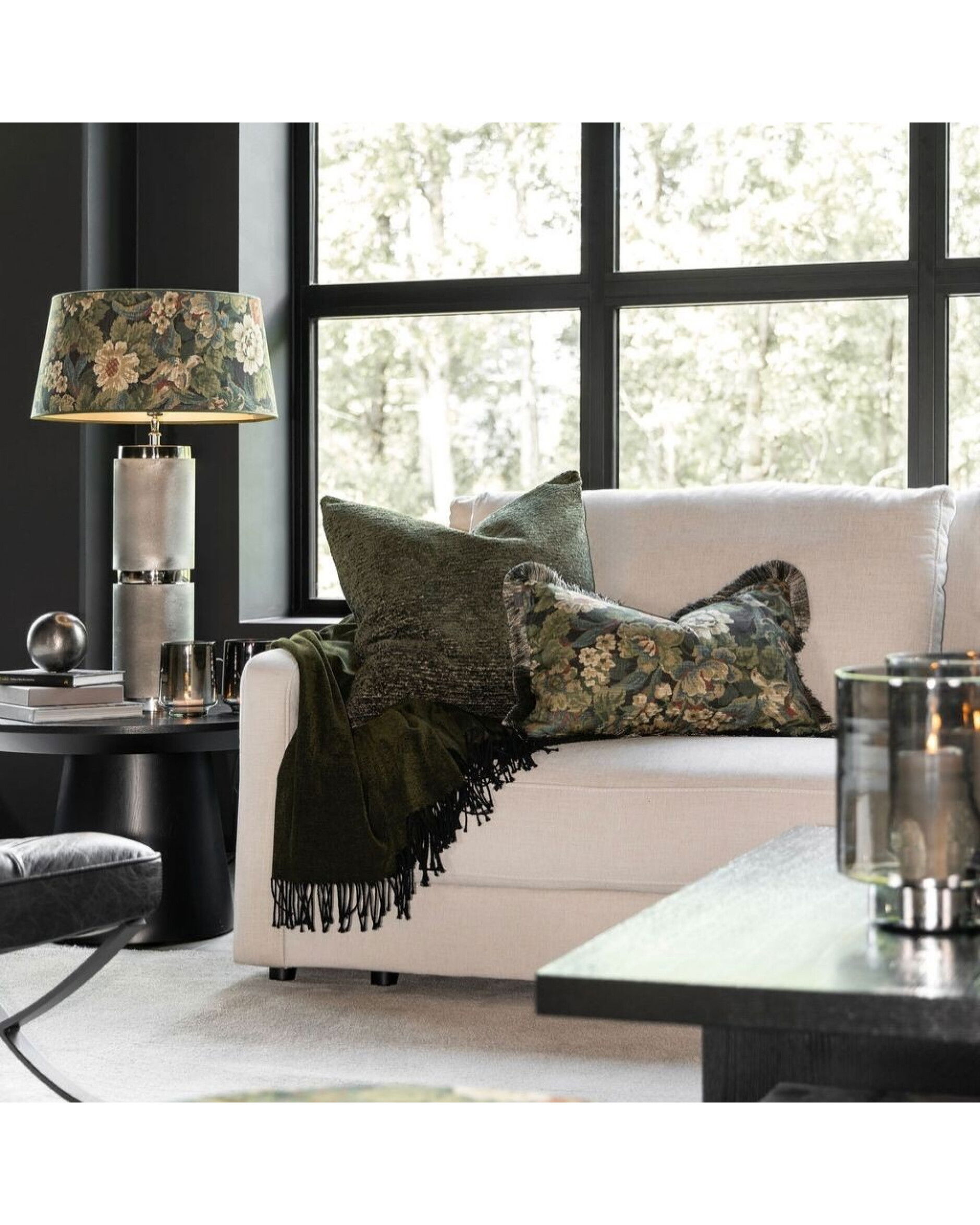 Classic Lampshade ebonleaf flower