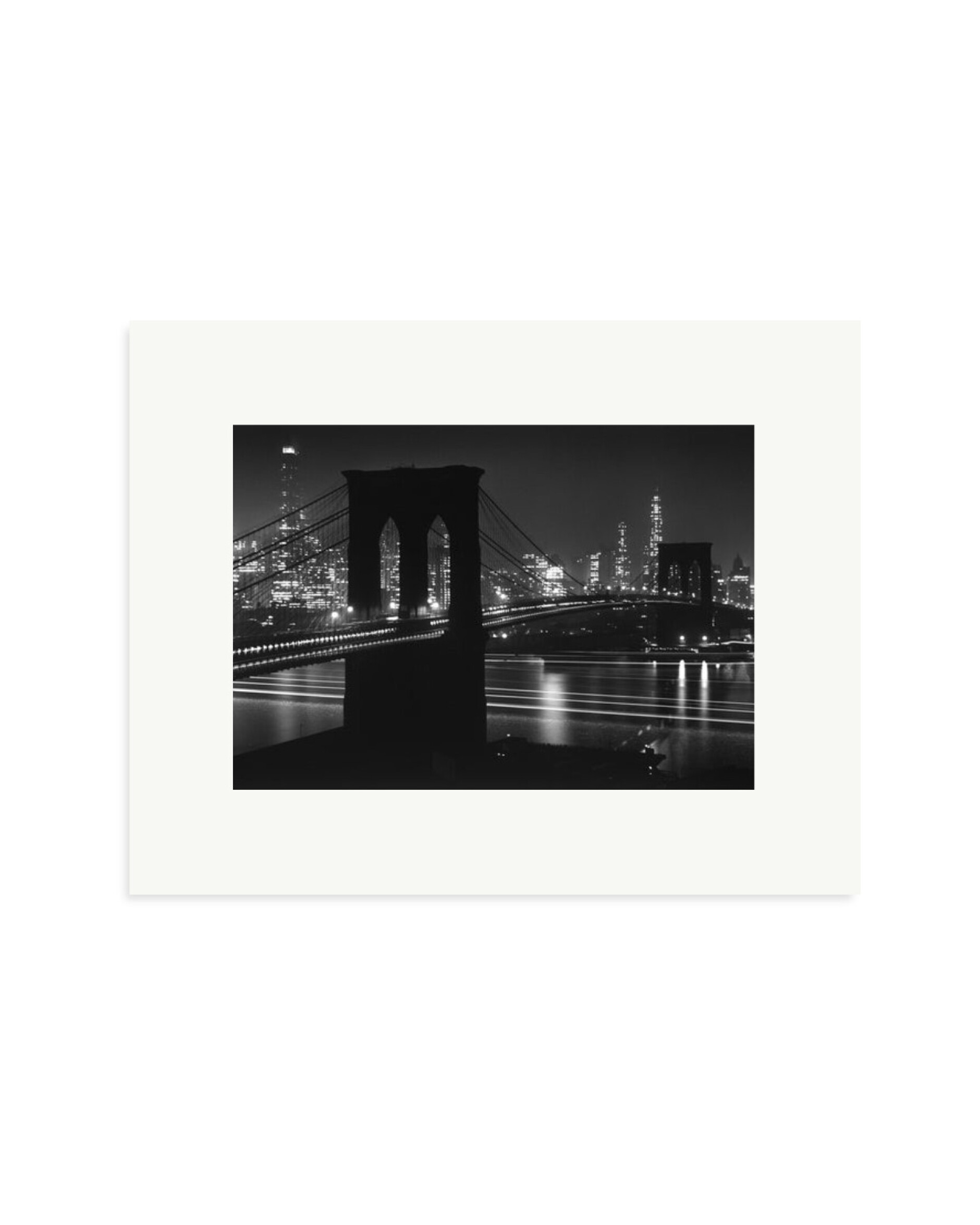 Brooklyn Bridge at Night Print Only / Small