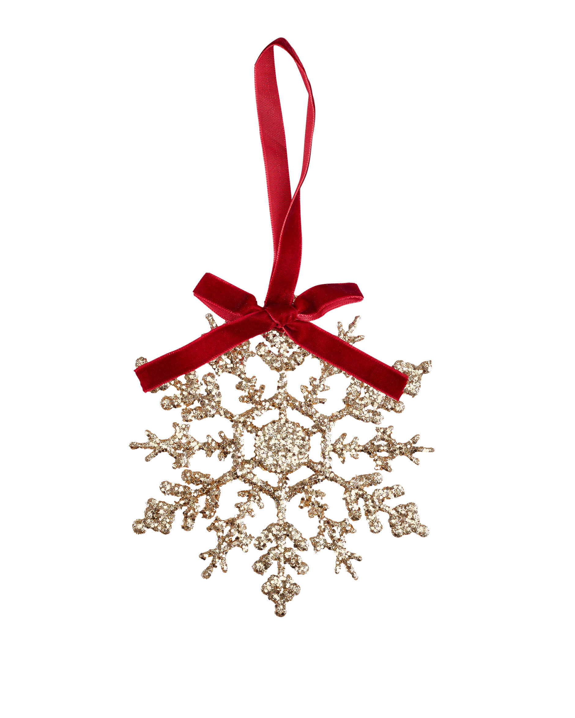Joulukoriste Weston-lumihiutale, kulta/punainen