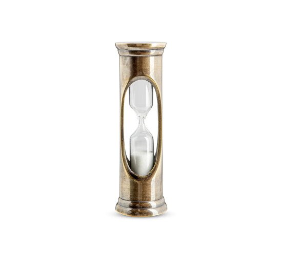 Bronzen - Hourglass 3 minutes brass