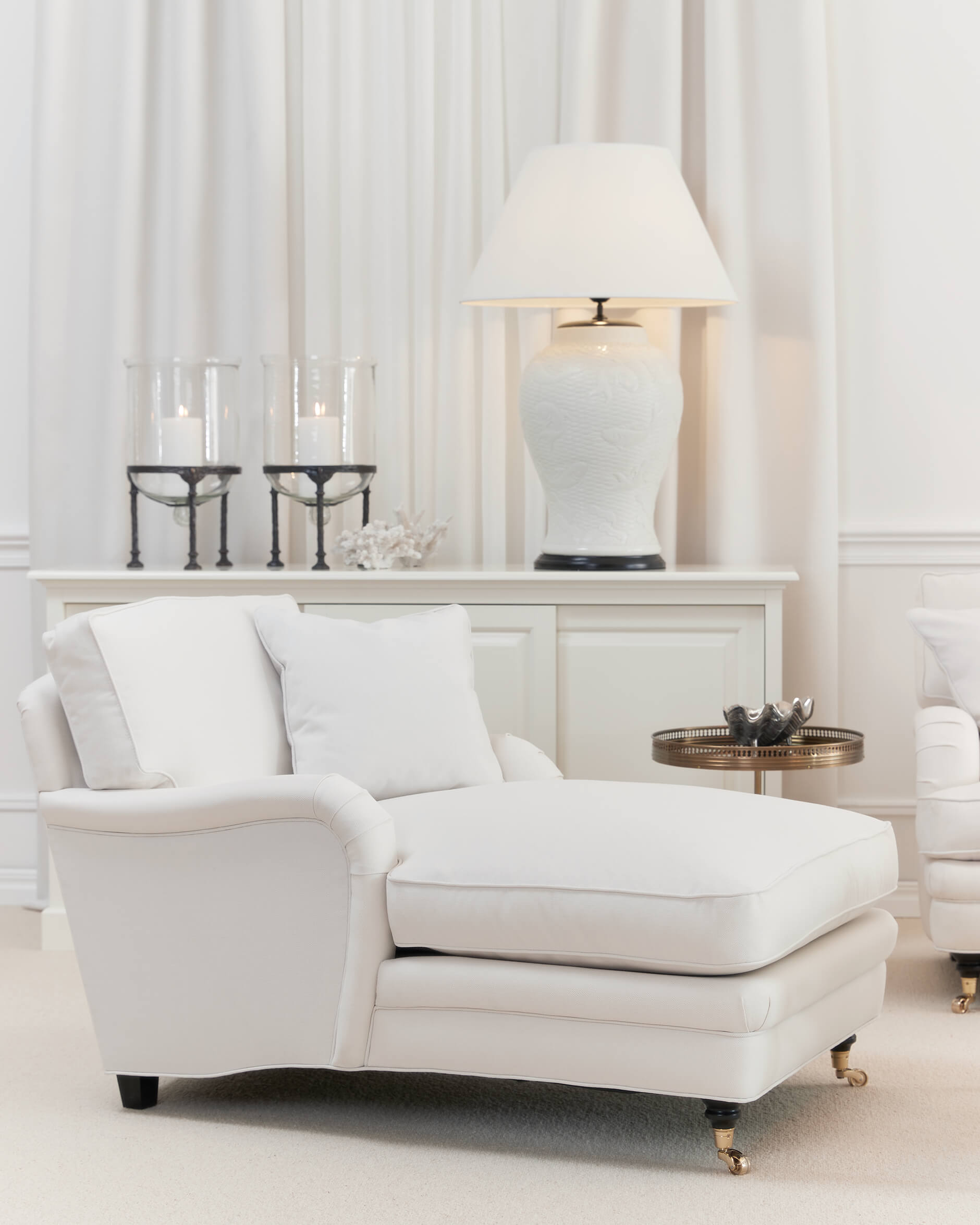 Howard Heritage schäslong off-white