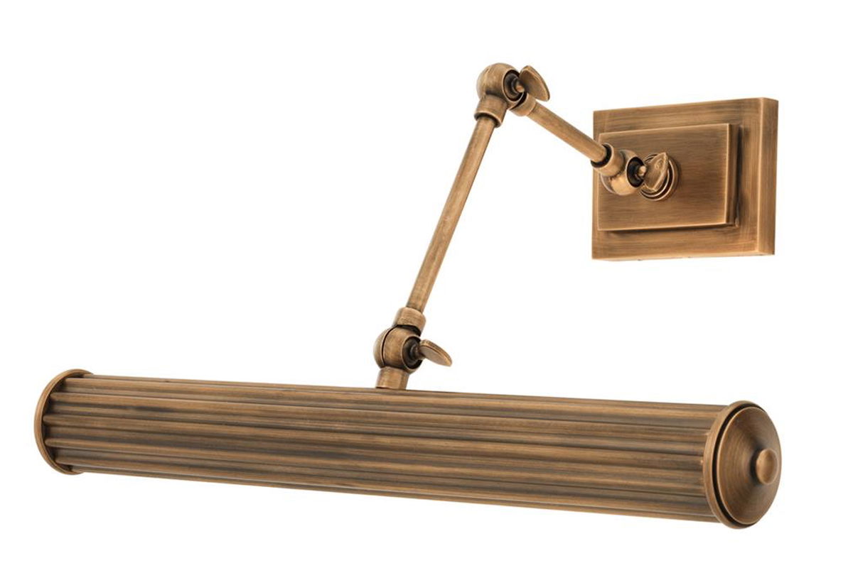 Luca vägglampa antik mässing