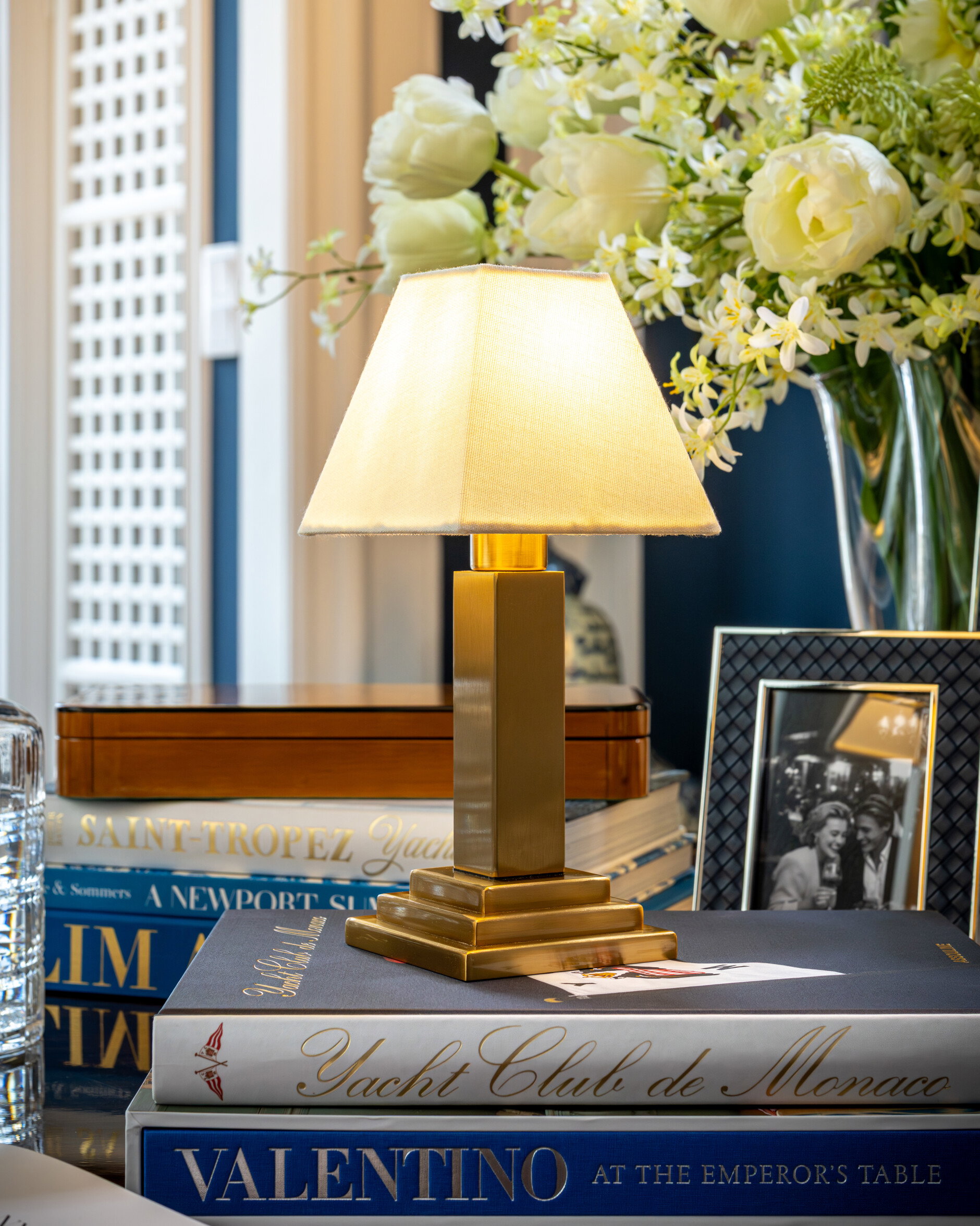 Charles Portable Table Lamp Vintage Brass