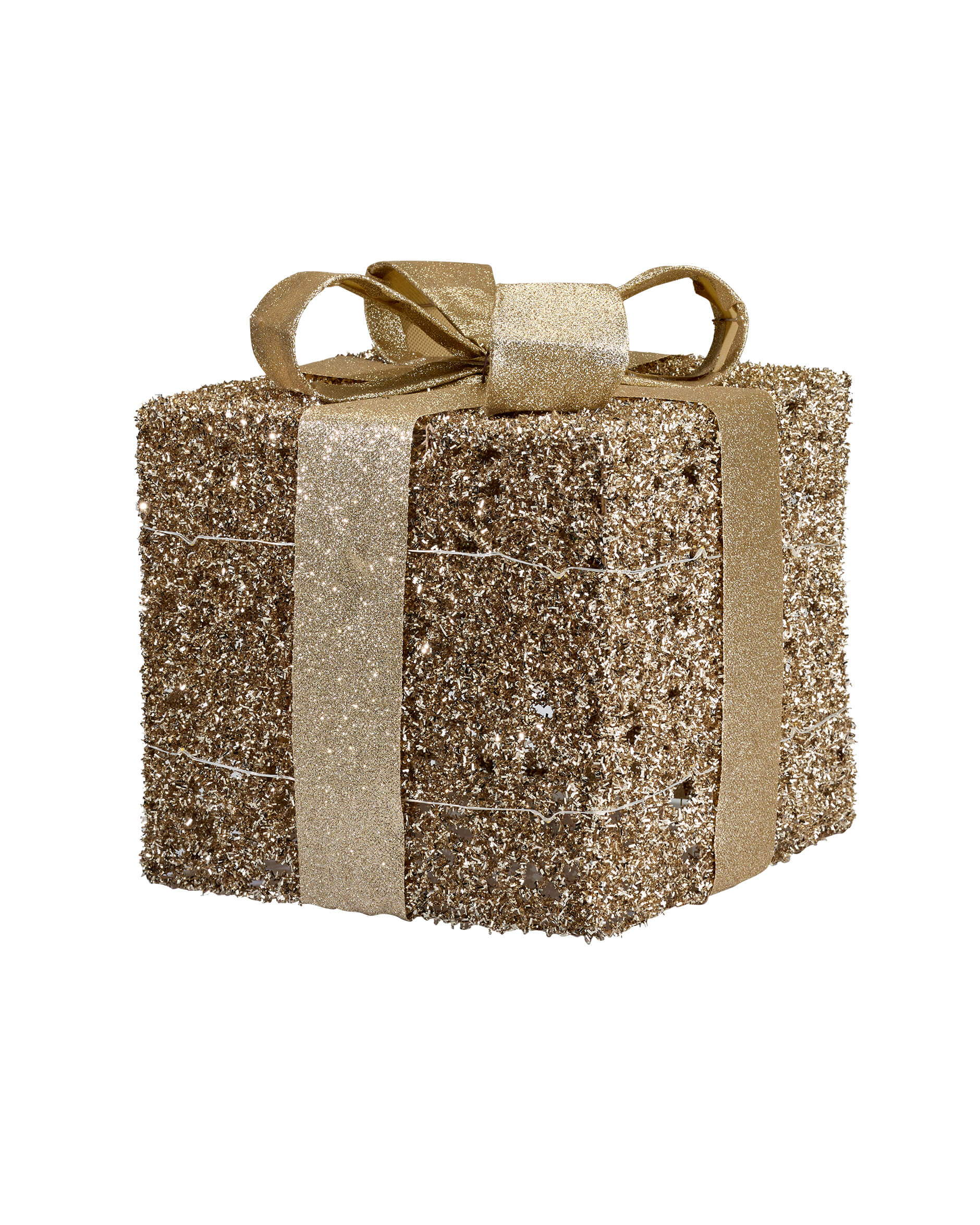 Trevor Paket LED Weihnachtsdekoration Champagner