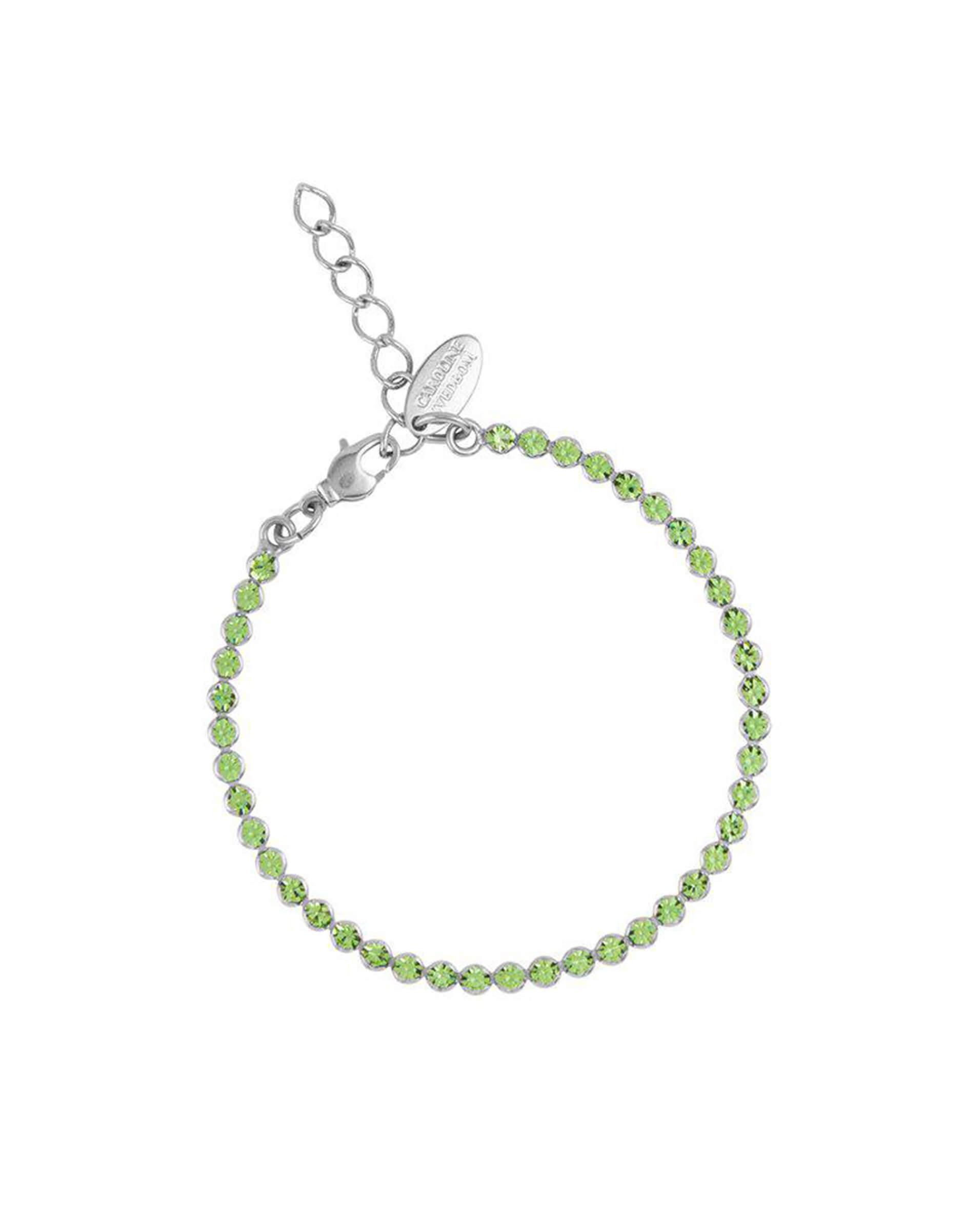 Siri armband peridot rhodium