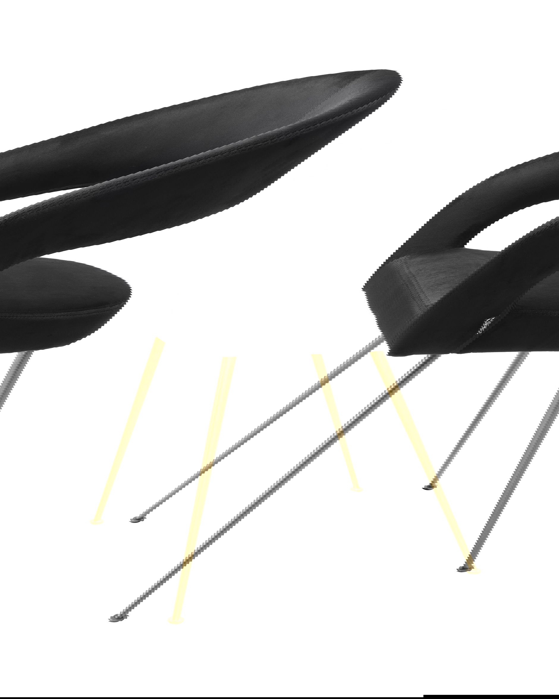 Bravo Dining Chair Roche Black Velvet