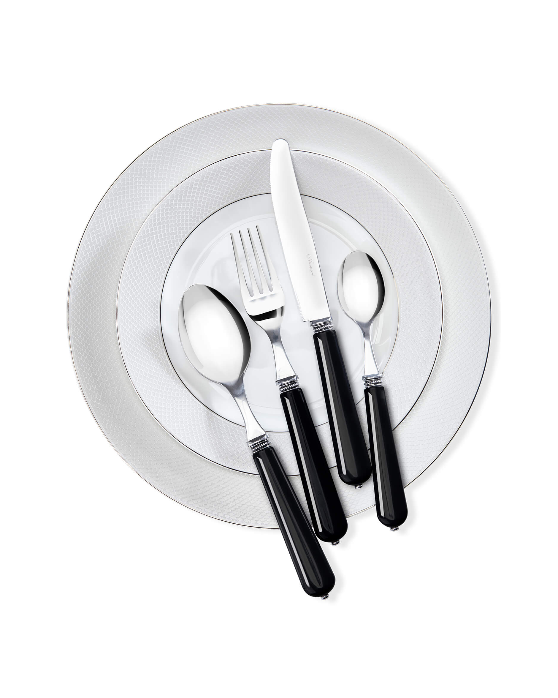 Newport Brilliant Black bestickset 24 delar