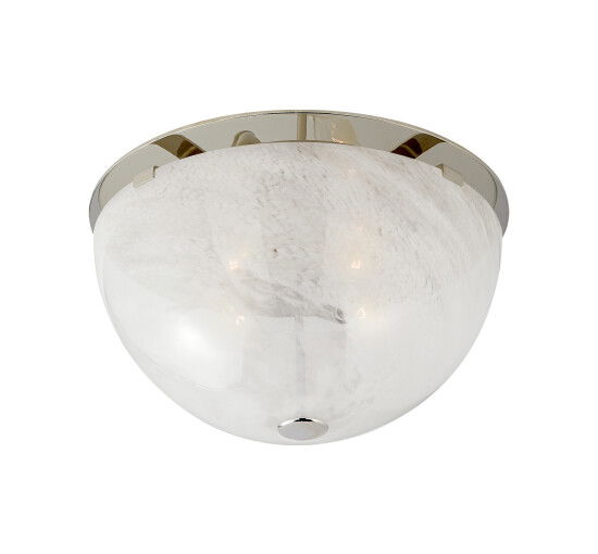 null - SereMedium Flush Mount Polished Nickel