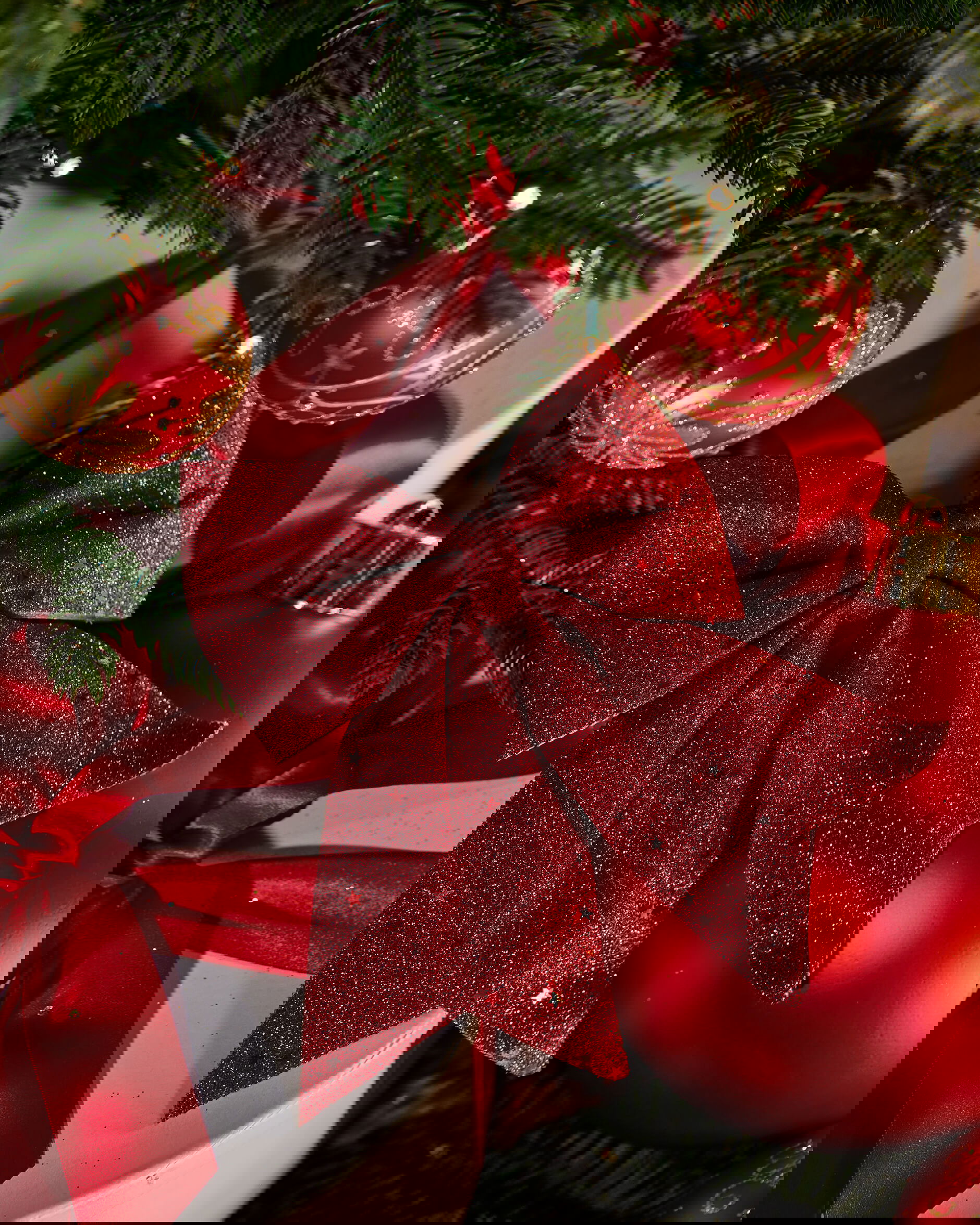 Rory rosett juldekoration röd