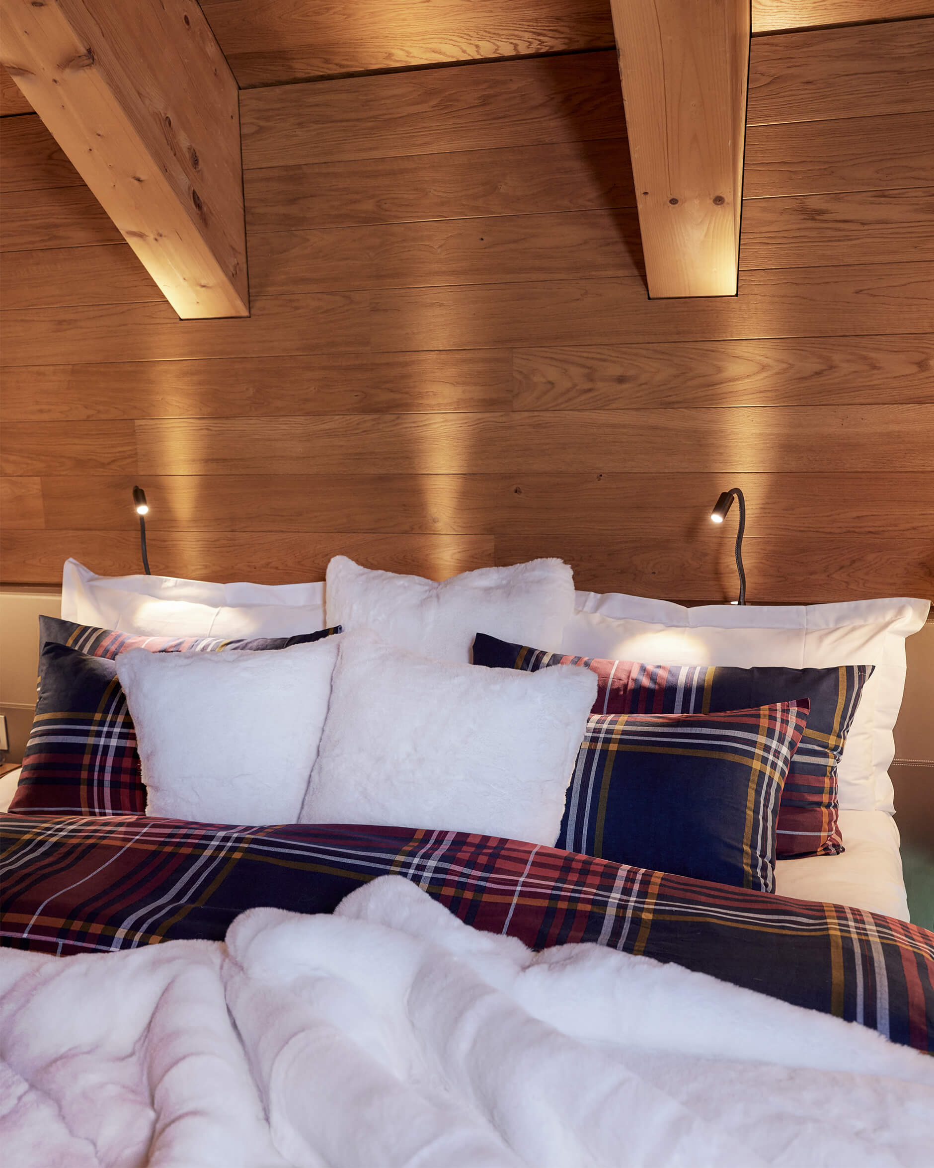 Verbier påslakanset rutig