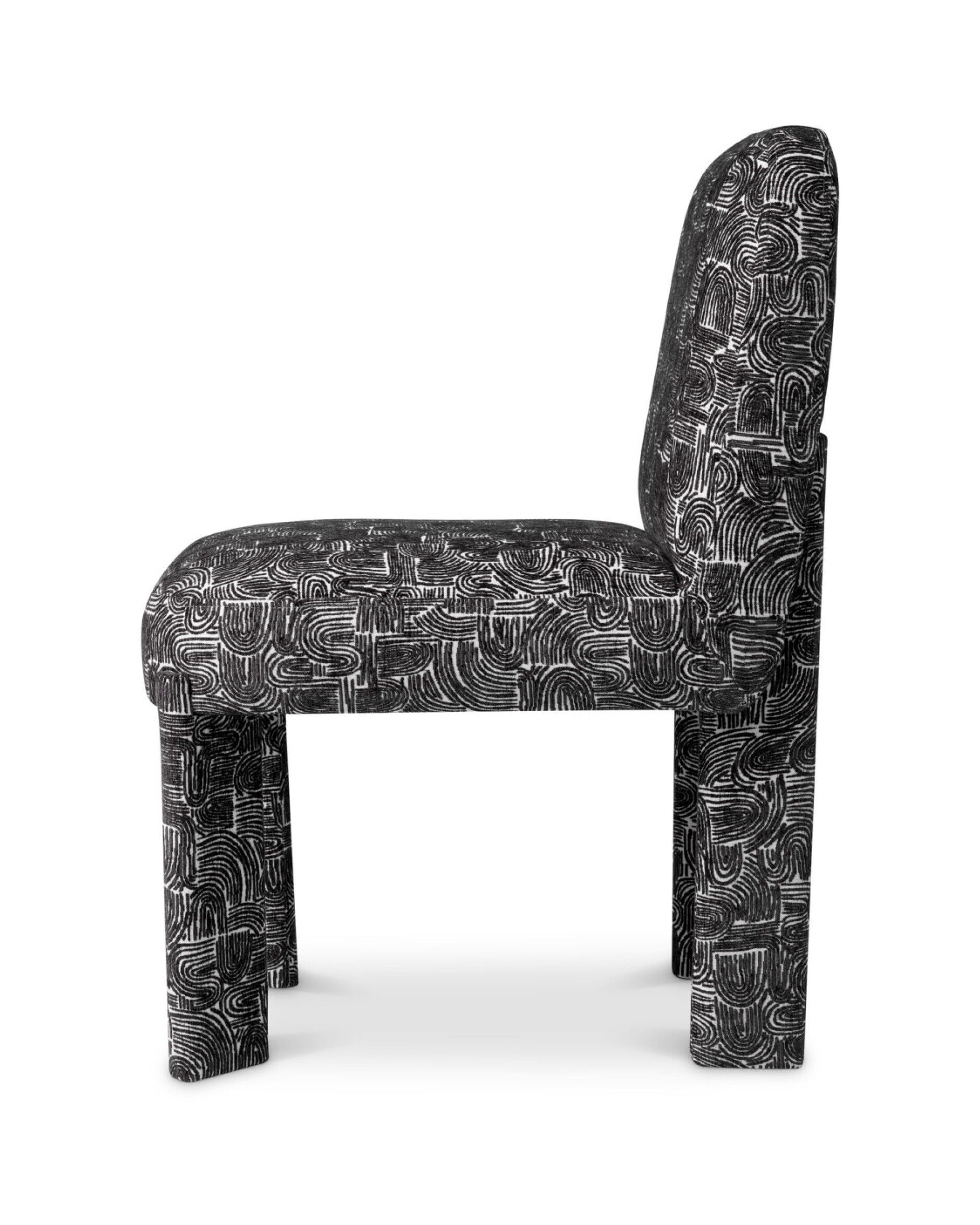 Magnus Esszimmerstuhl Solent schwarz weiß