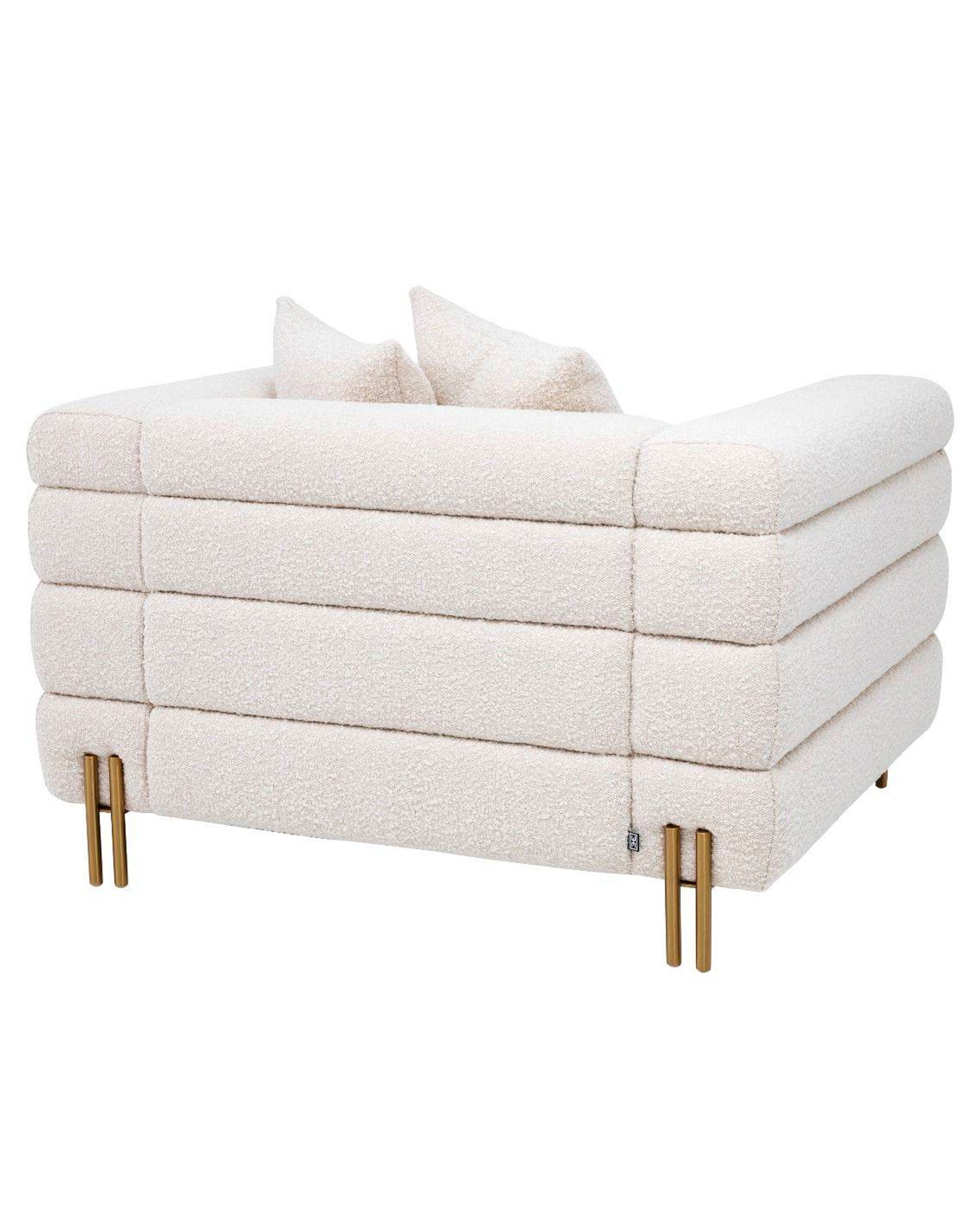 York fåtölj bouclé cream