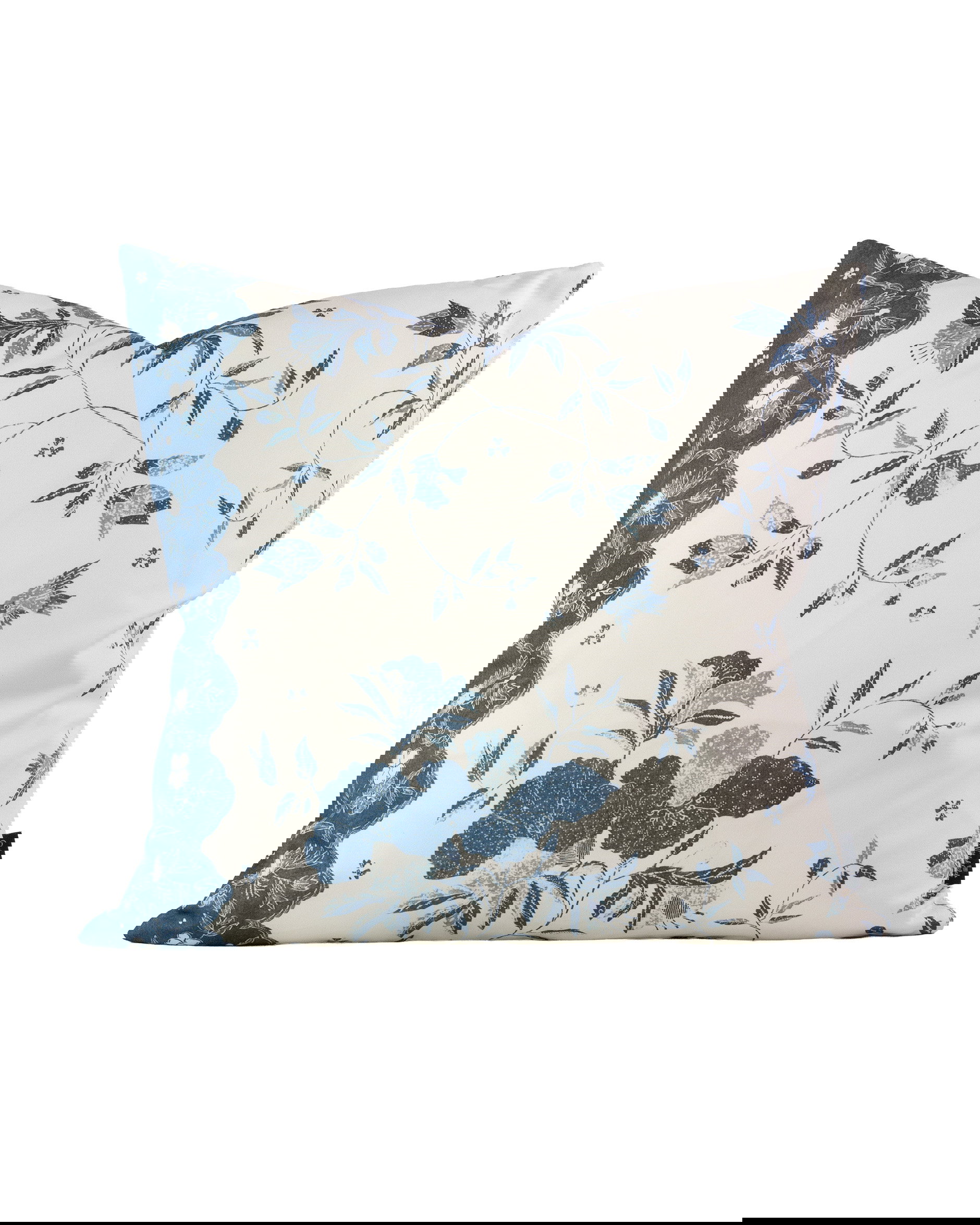 Elyria Floral Batik kuddfodral blå / vit