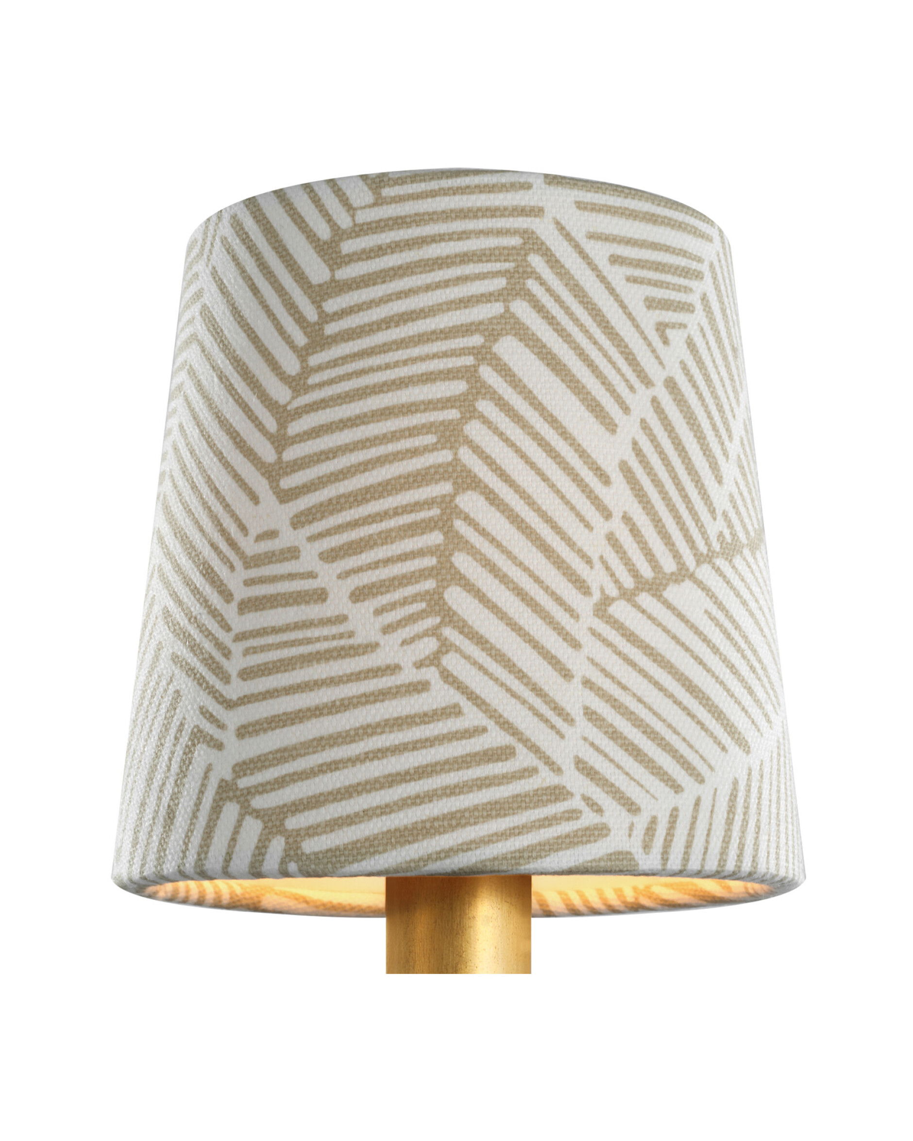 Schumacher 5" Taupe Abstract Leaf Empire Shade