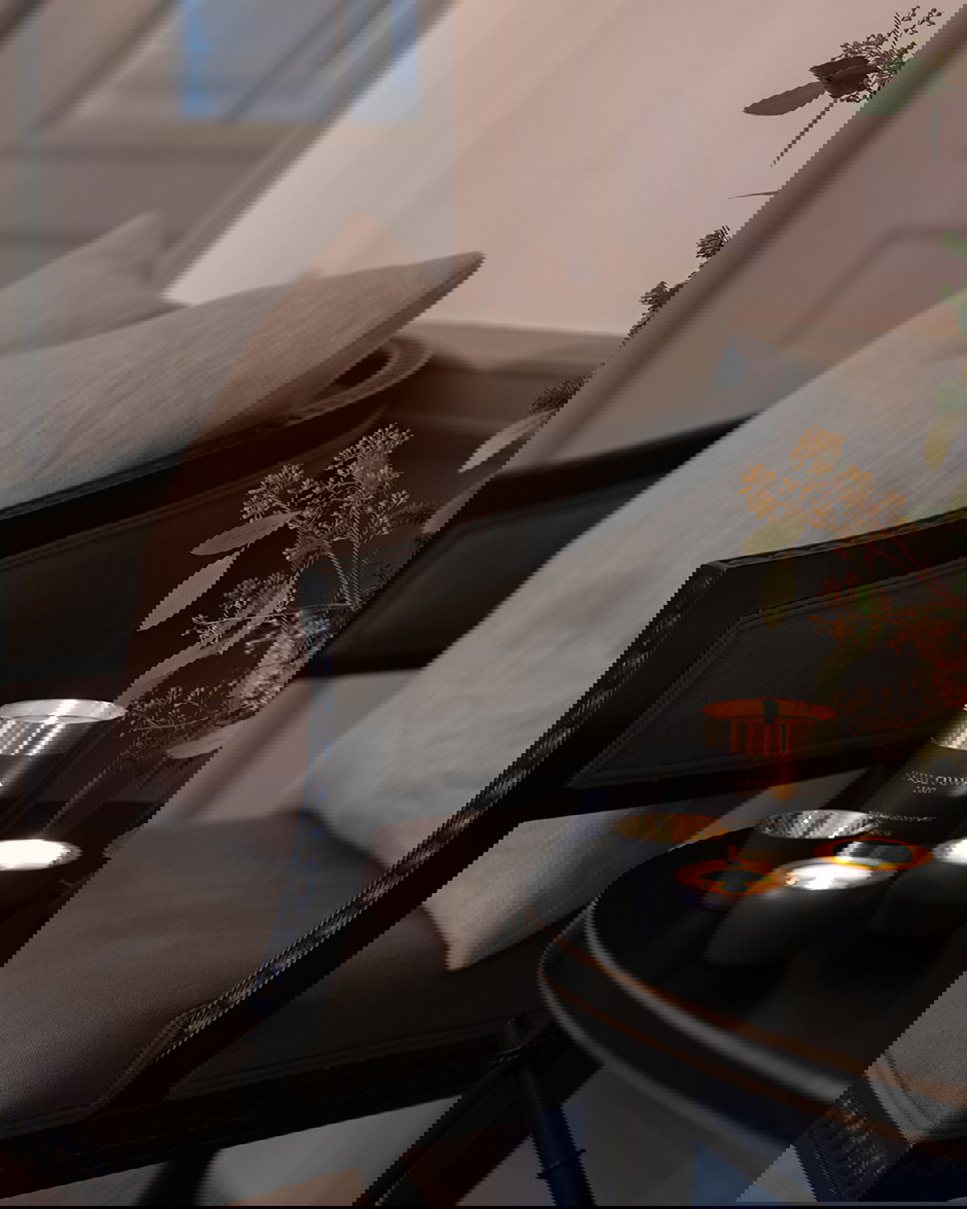 Kin ljushållare svart 3-pack