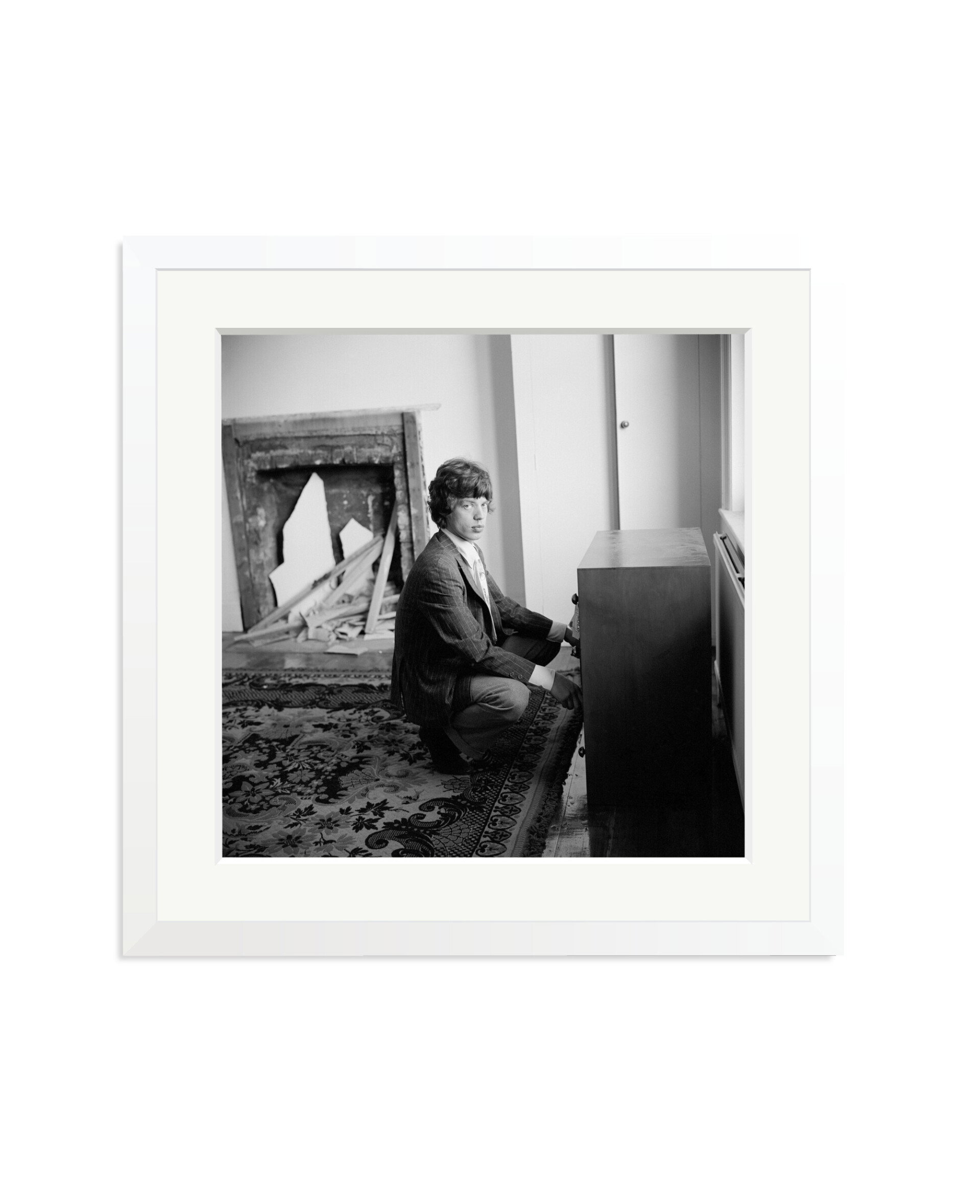 Mick Jagger at Home, 1966 White / Large