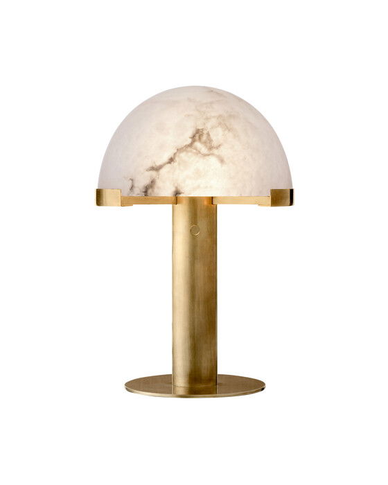 melange skrivbordslampa mässing