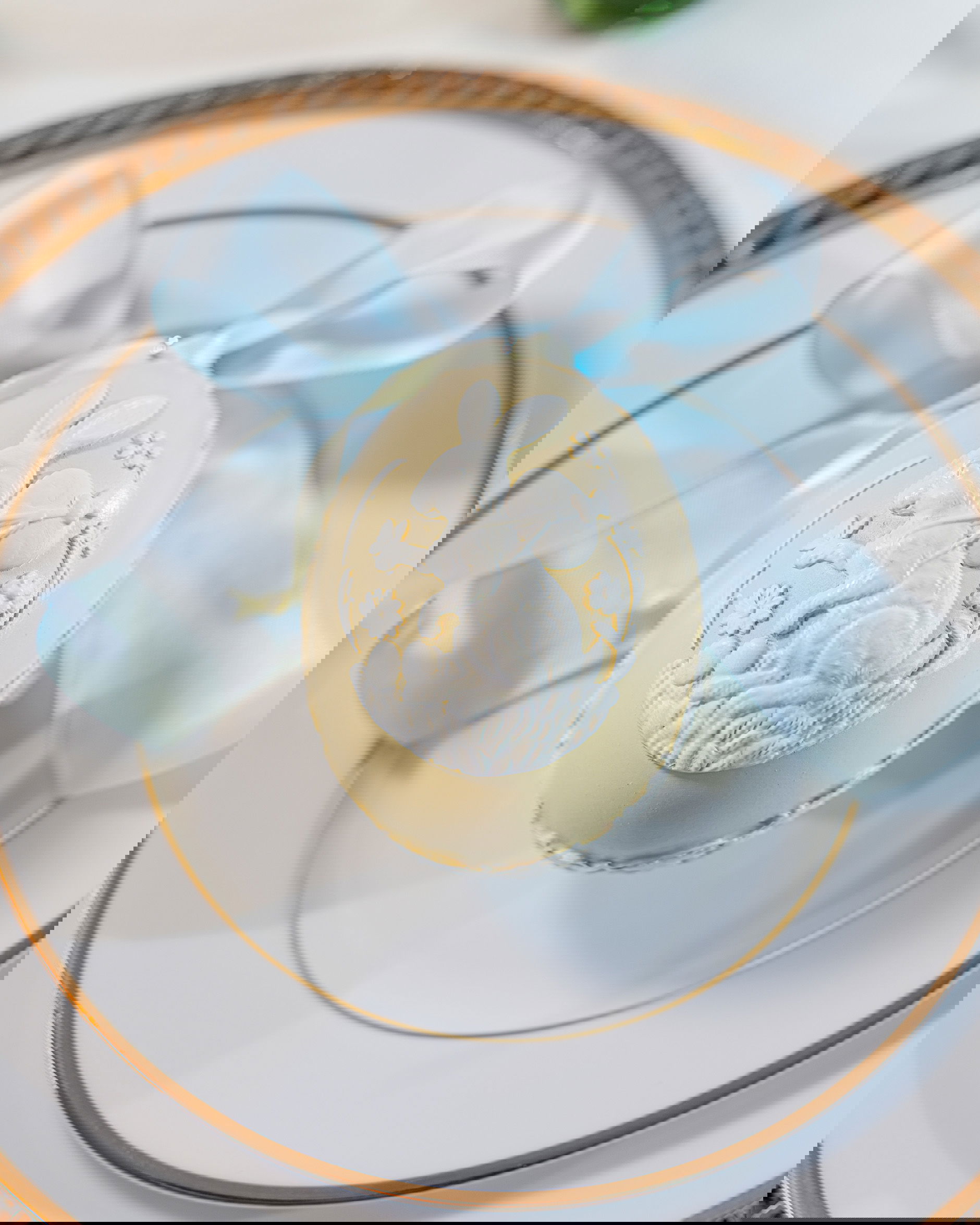 Estrid påskägg hängande dekoration gul