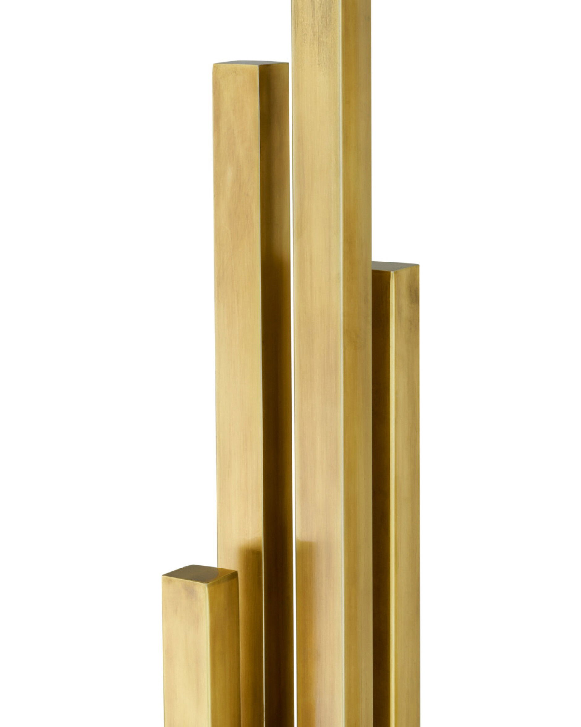 Destino Stehleuchte antikes Messing / Travertin